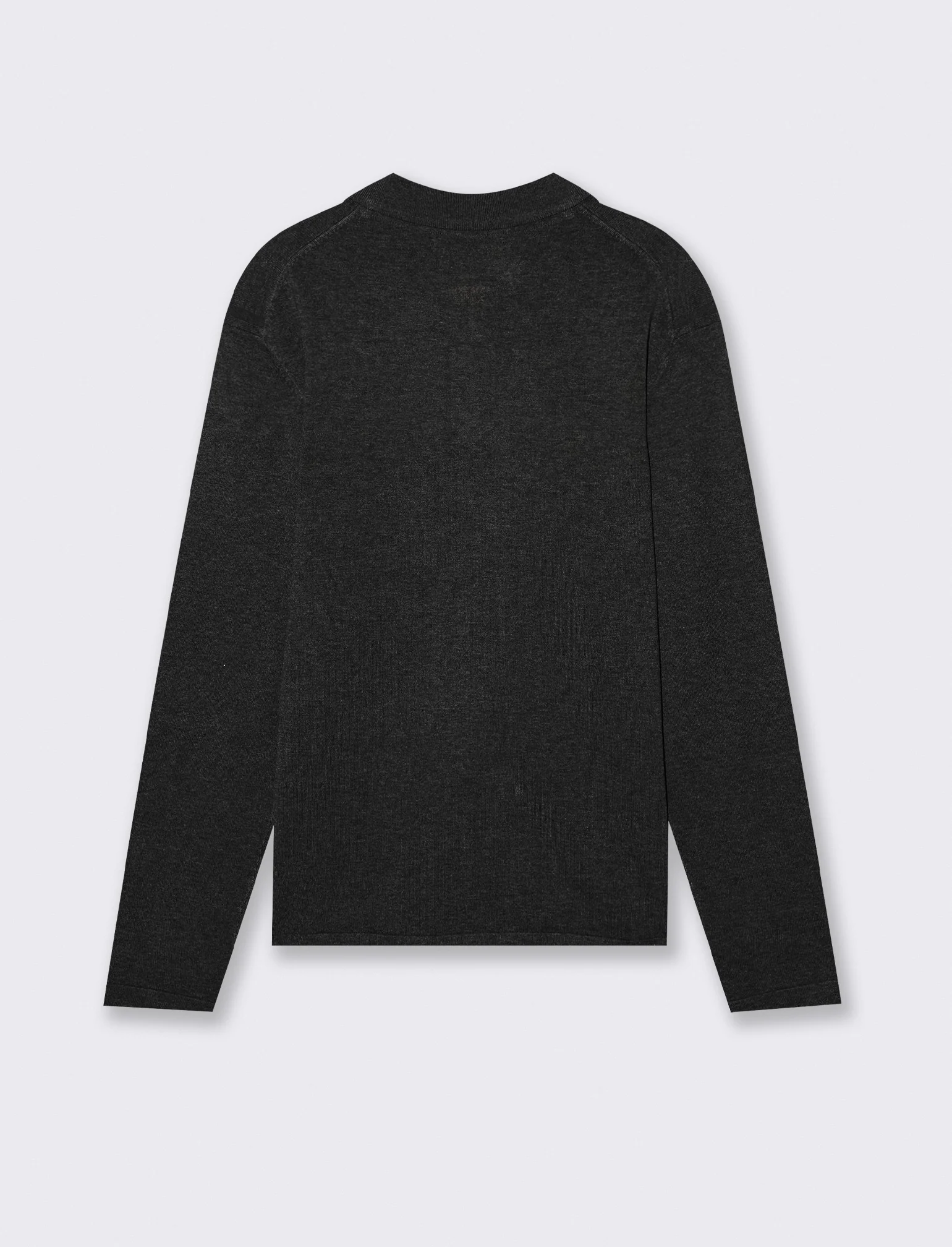 MAGLIA  MODELLO POLO CON CERNIERA - Nero - Image 3