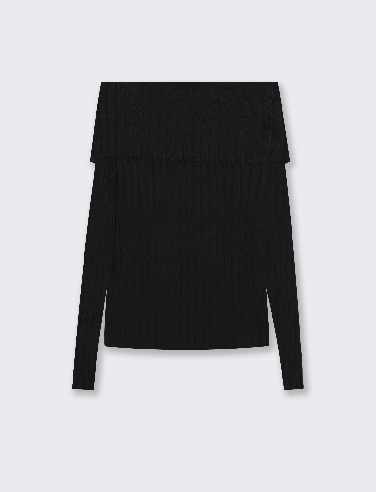 MAGLIA OFF SHOULDER - Nero
