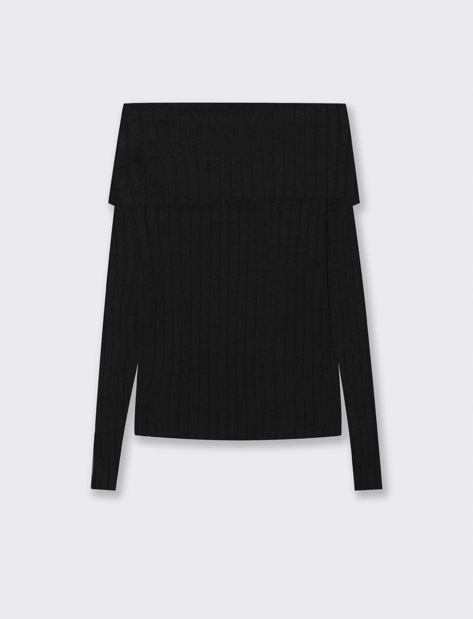 MAGLIA OFF SHOULDER - Nero - Image 2