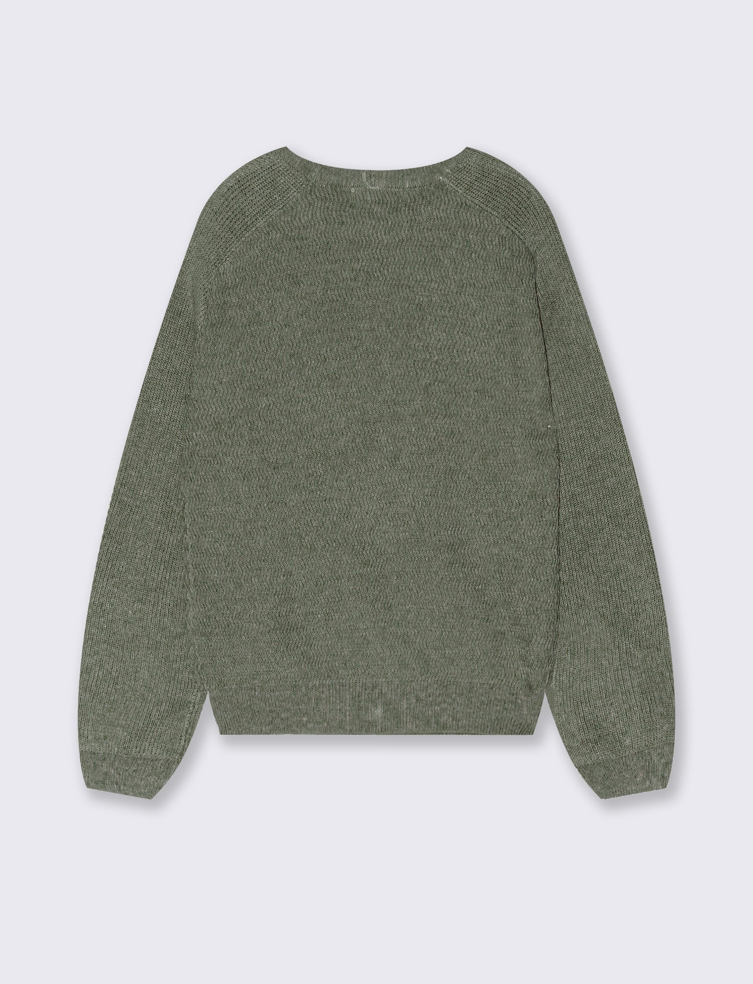 Maglia raglan comoda in due colori - Verde militare - Image 2