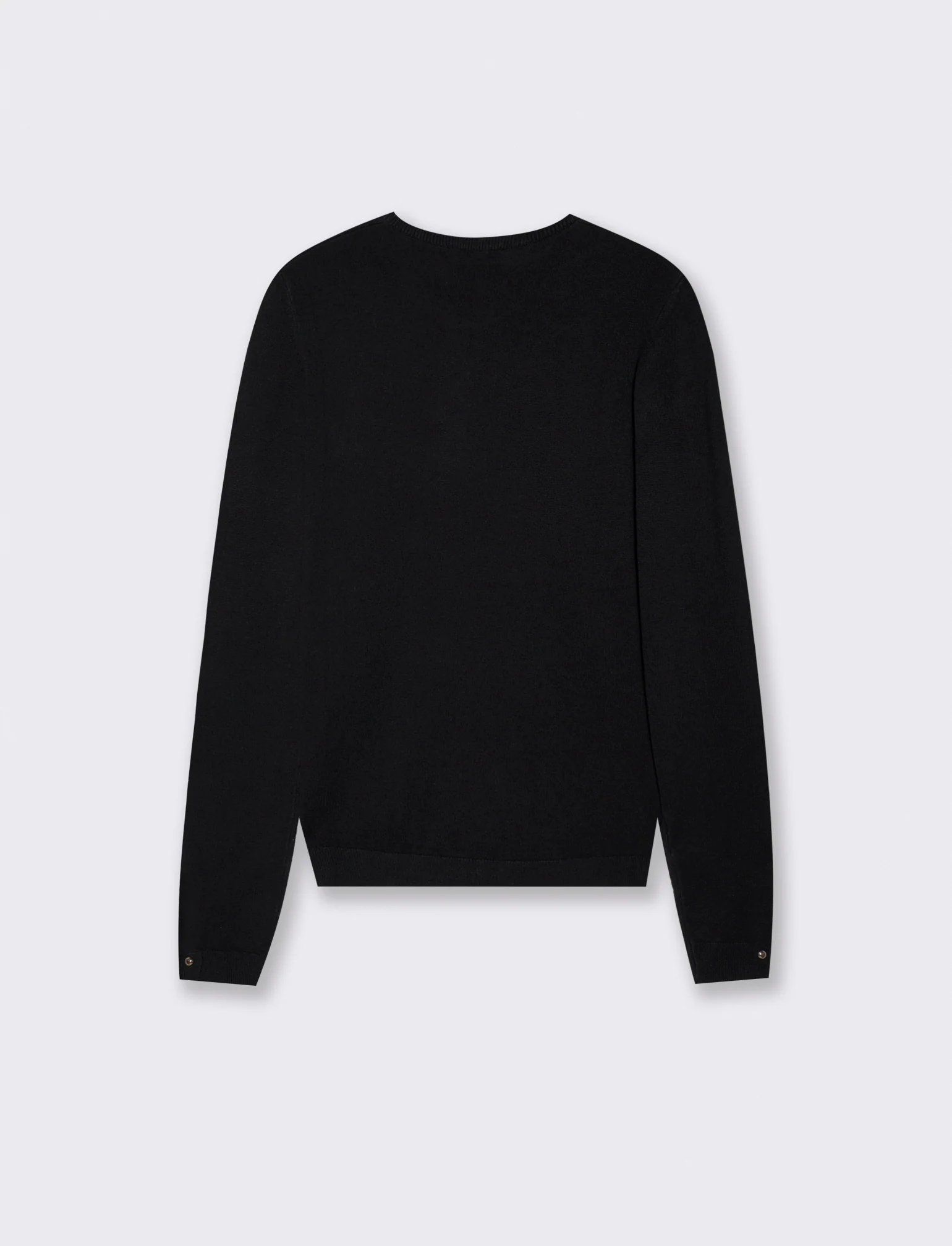 Maglia scollo paricollo - Nero - Image 2