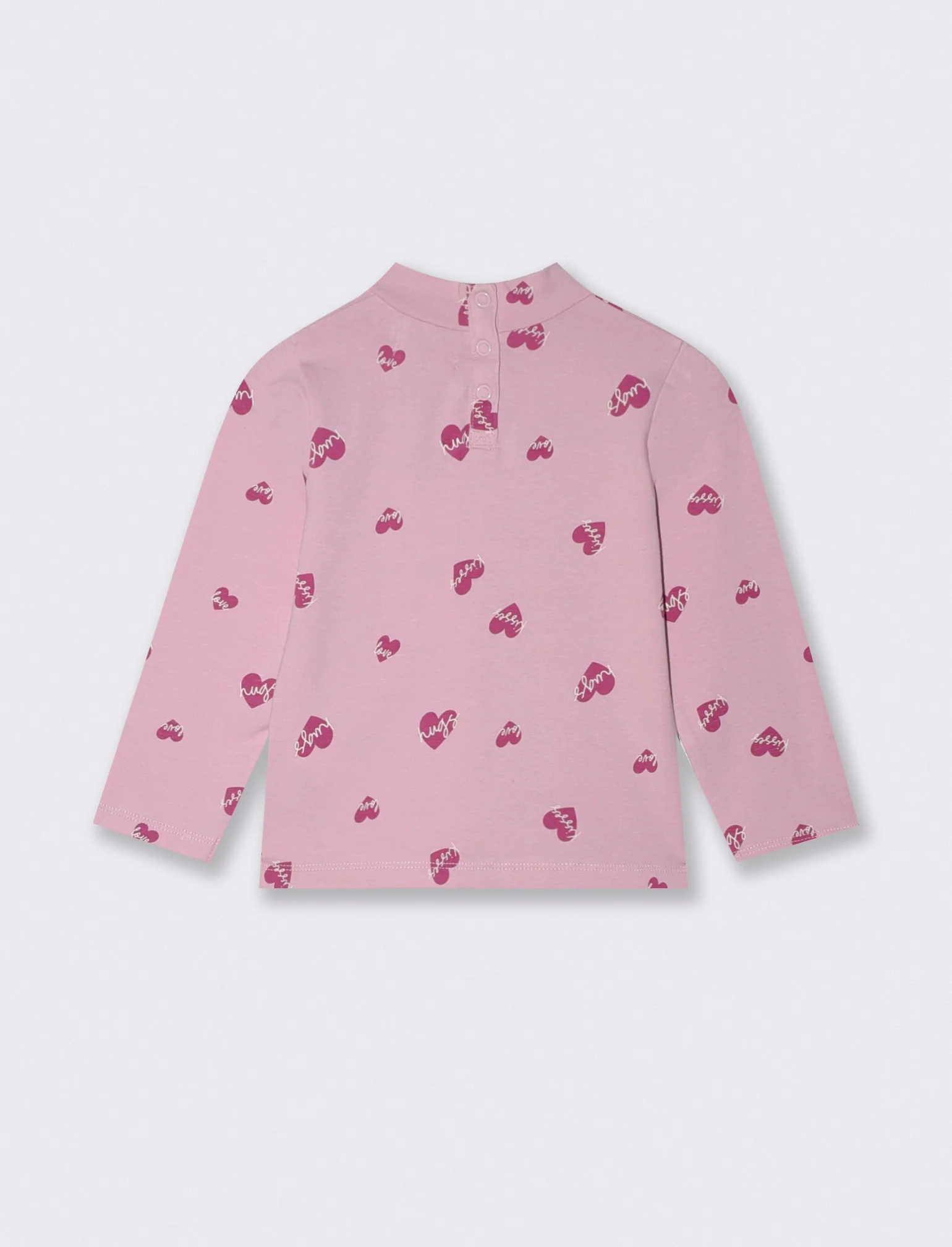 Maglietta basica con stampa all over - Rosa polvere - Image 2