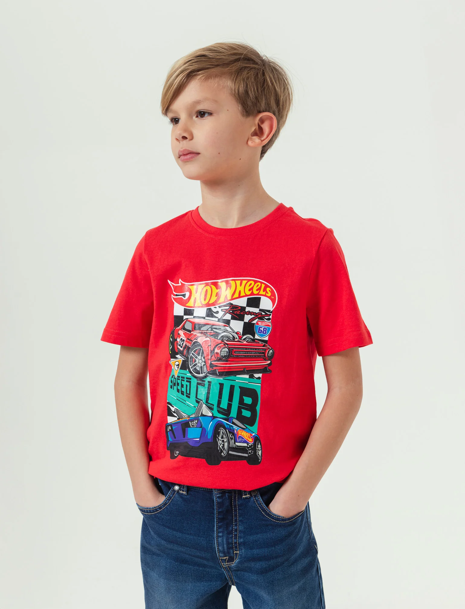 Maglietta con Mattel Hot Wheels da bambino - Rosso - Image 2