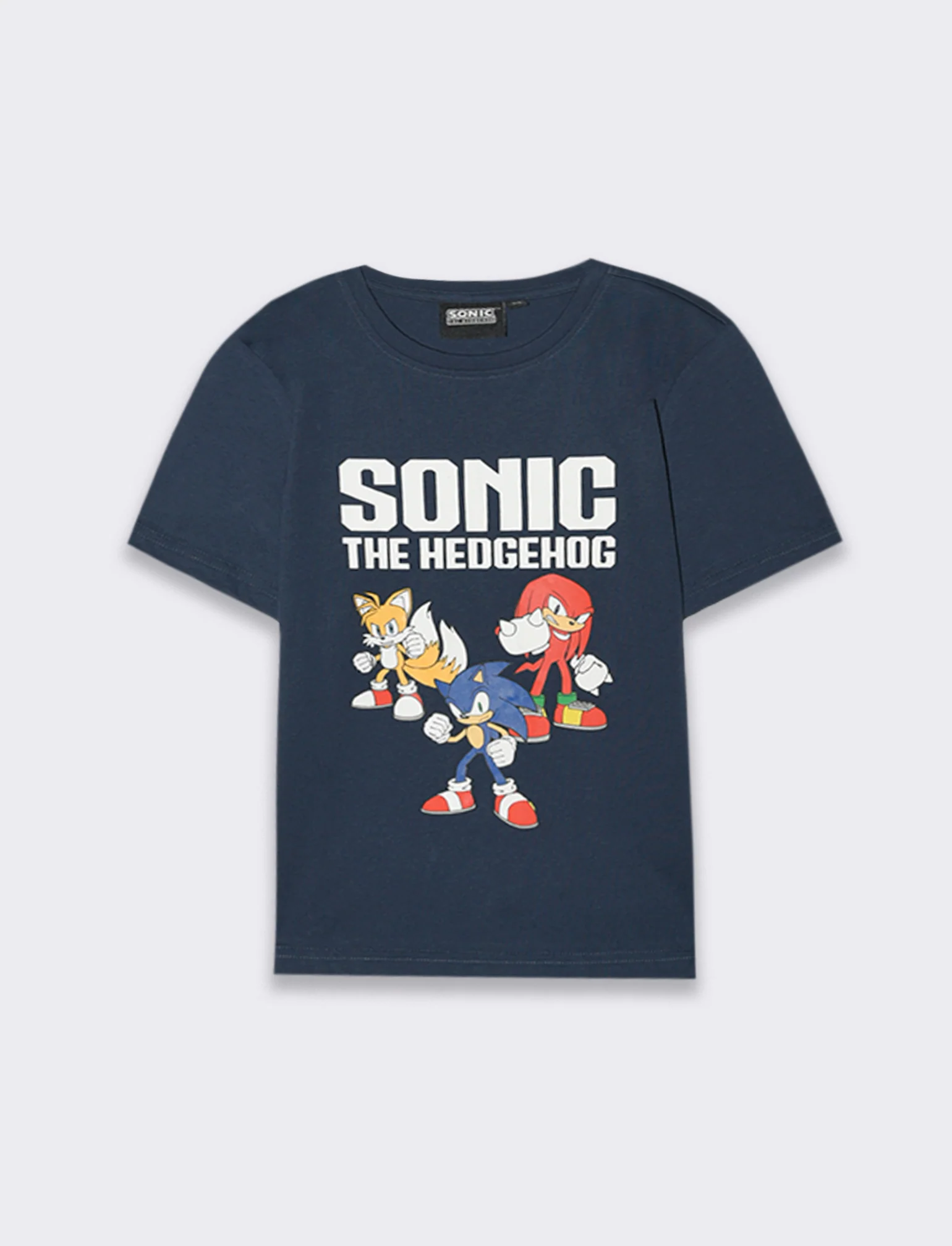 Maglietta con stampa Sonic da bambino - Blu
