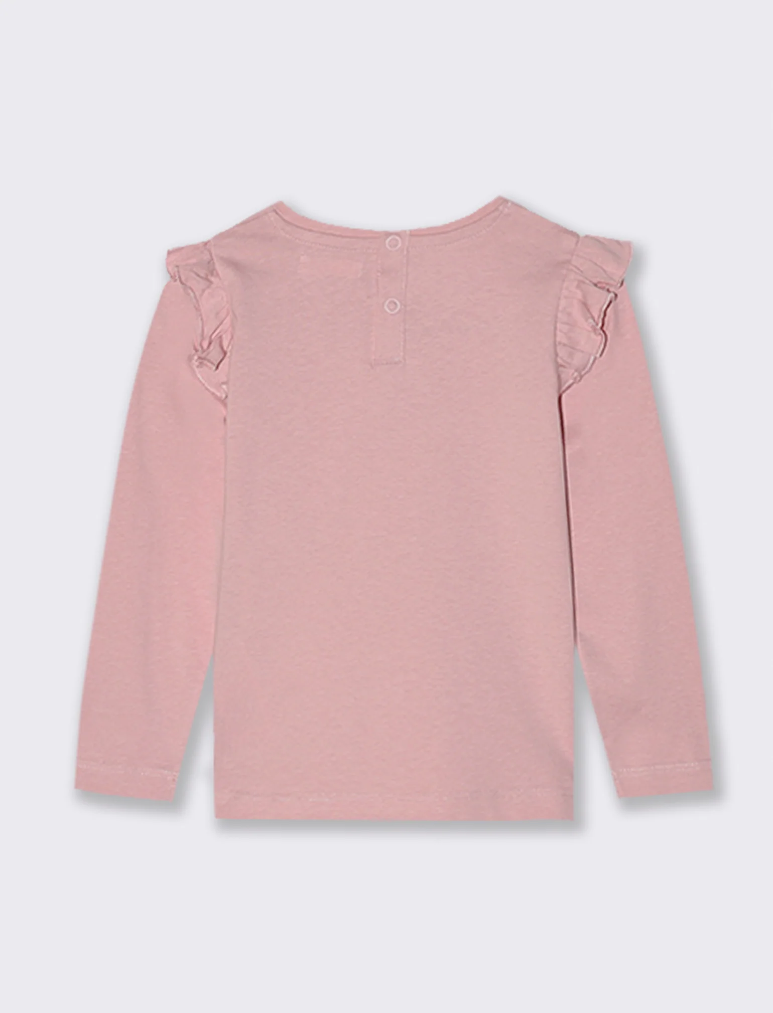 MAGLIETTA CON VOLANT - Rosa - Image 2