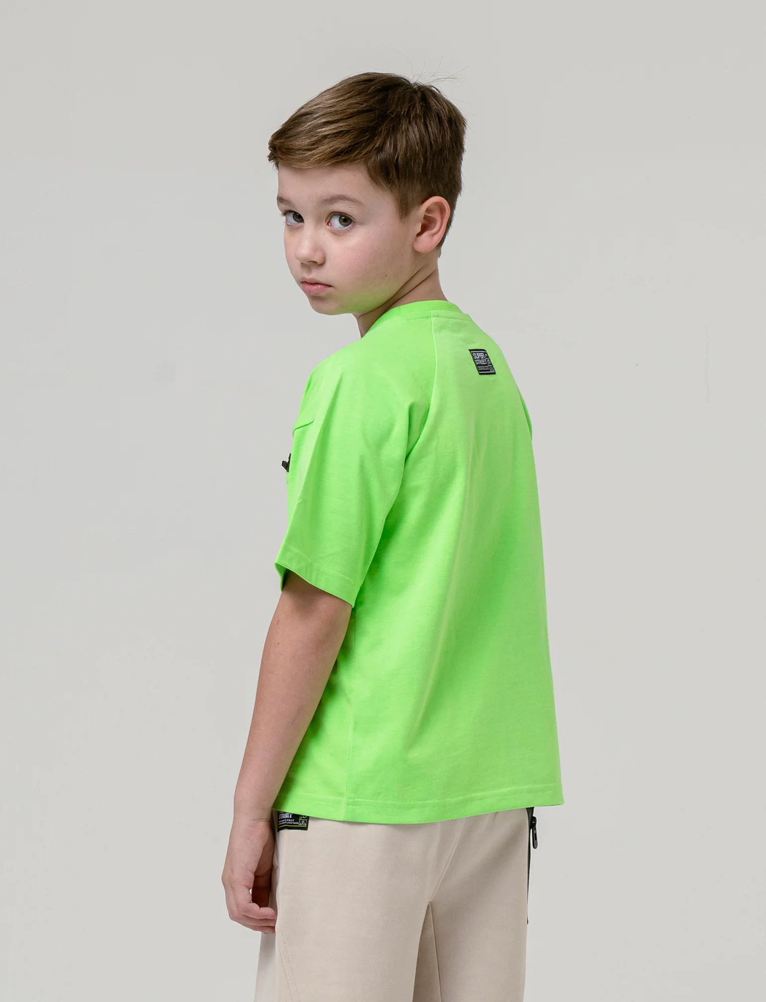 Maglietta con zip da bambino - Verde - Image 2