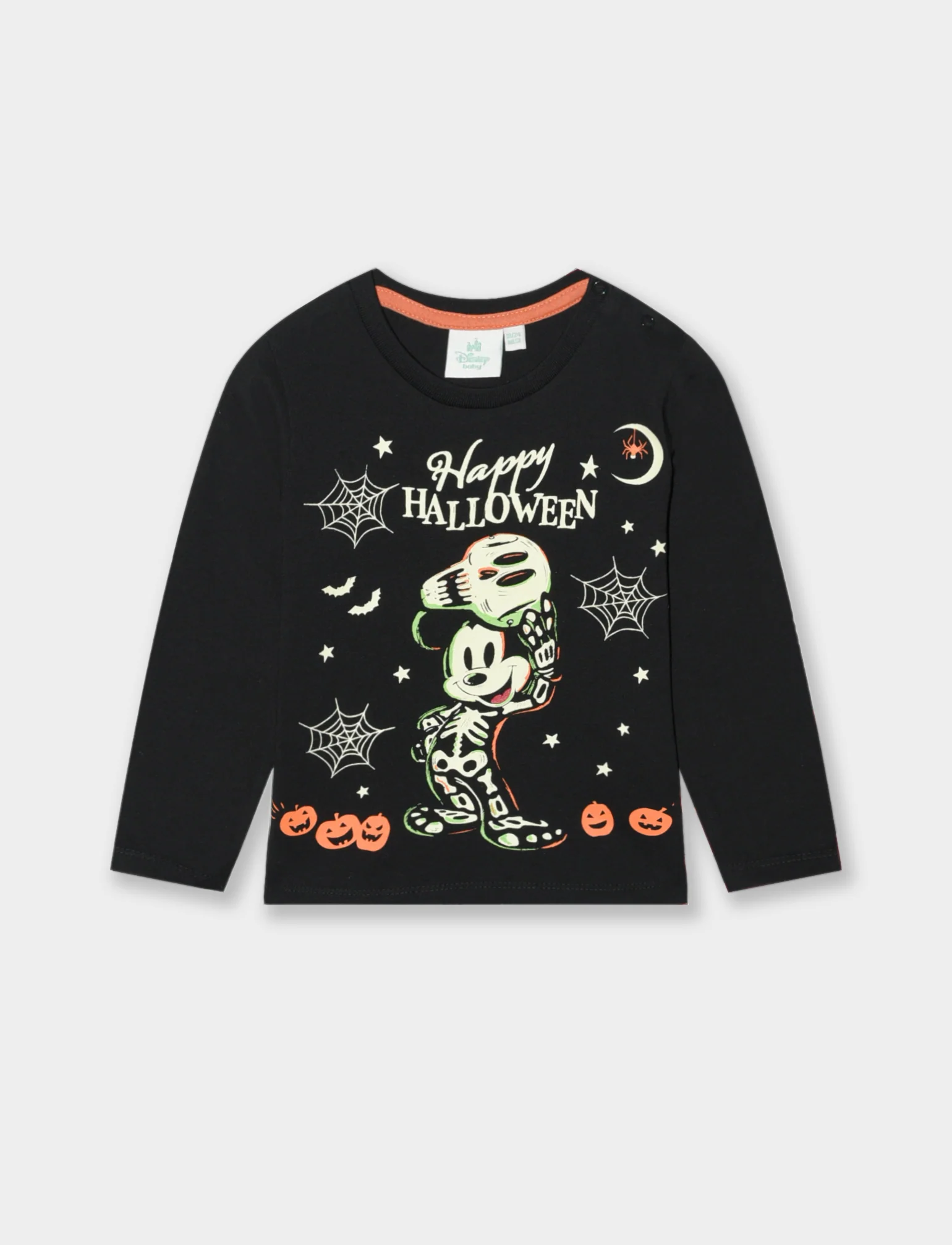 Maglietta Halloween Mickey Mouse - Nero