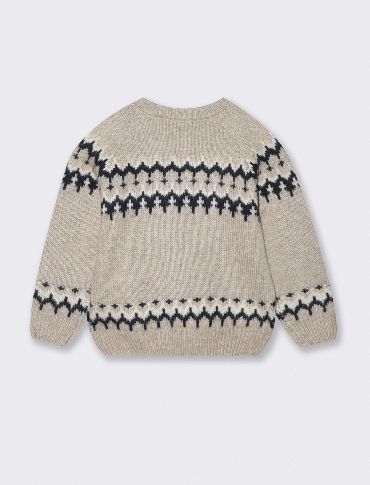 Maglioncino con disegno jacquard - Grigio - Image 3