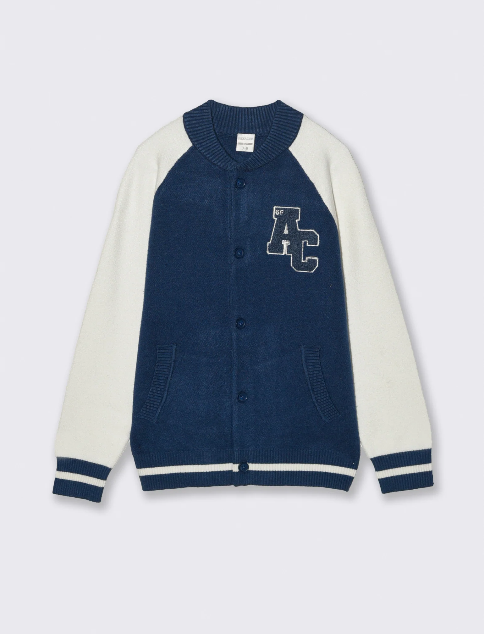 Maglione college. - Blu - Image 3
