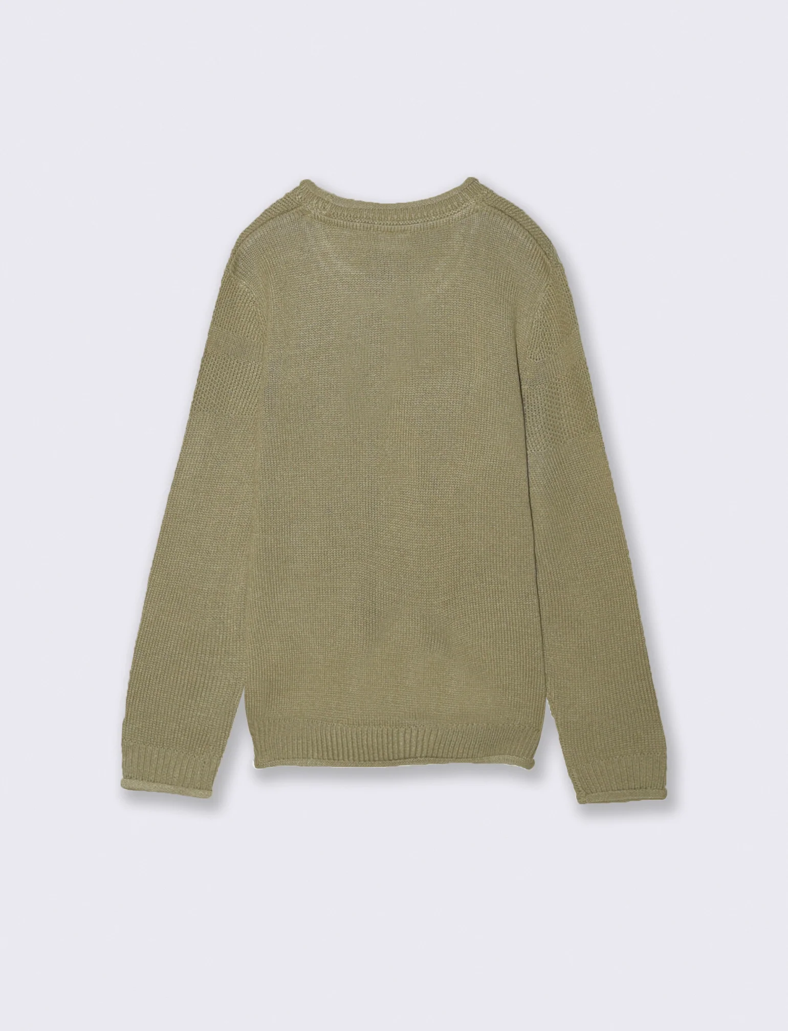 Maglione girocollo - Grigio mastice - Image 4