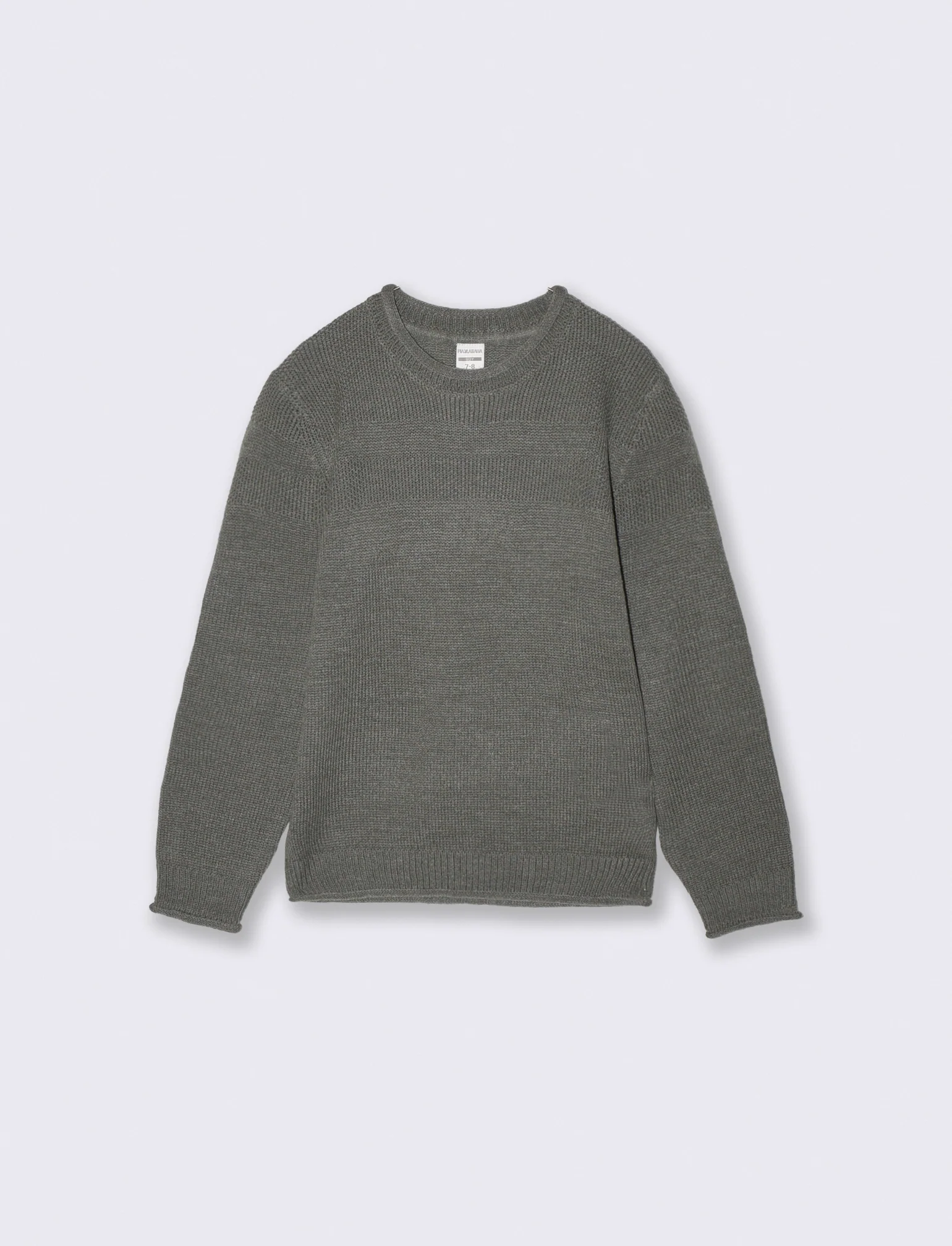Maglione girocollo in misto cotone - Verde militare