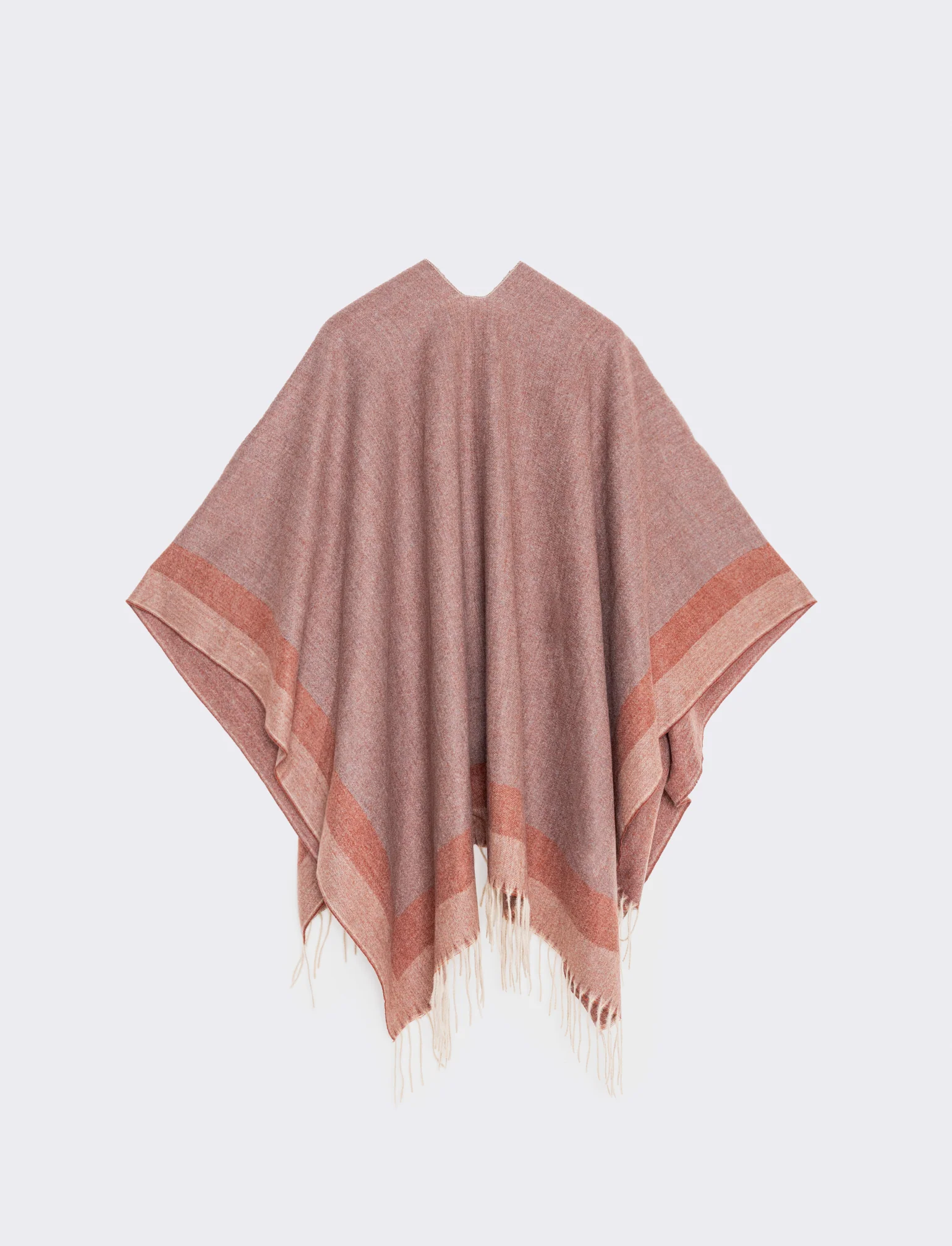 Mantella con frange eleganti - Beige - Image 2