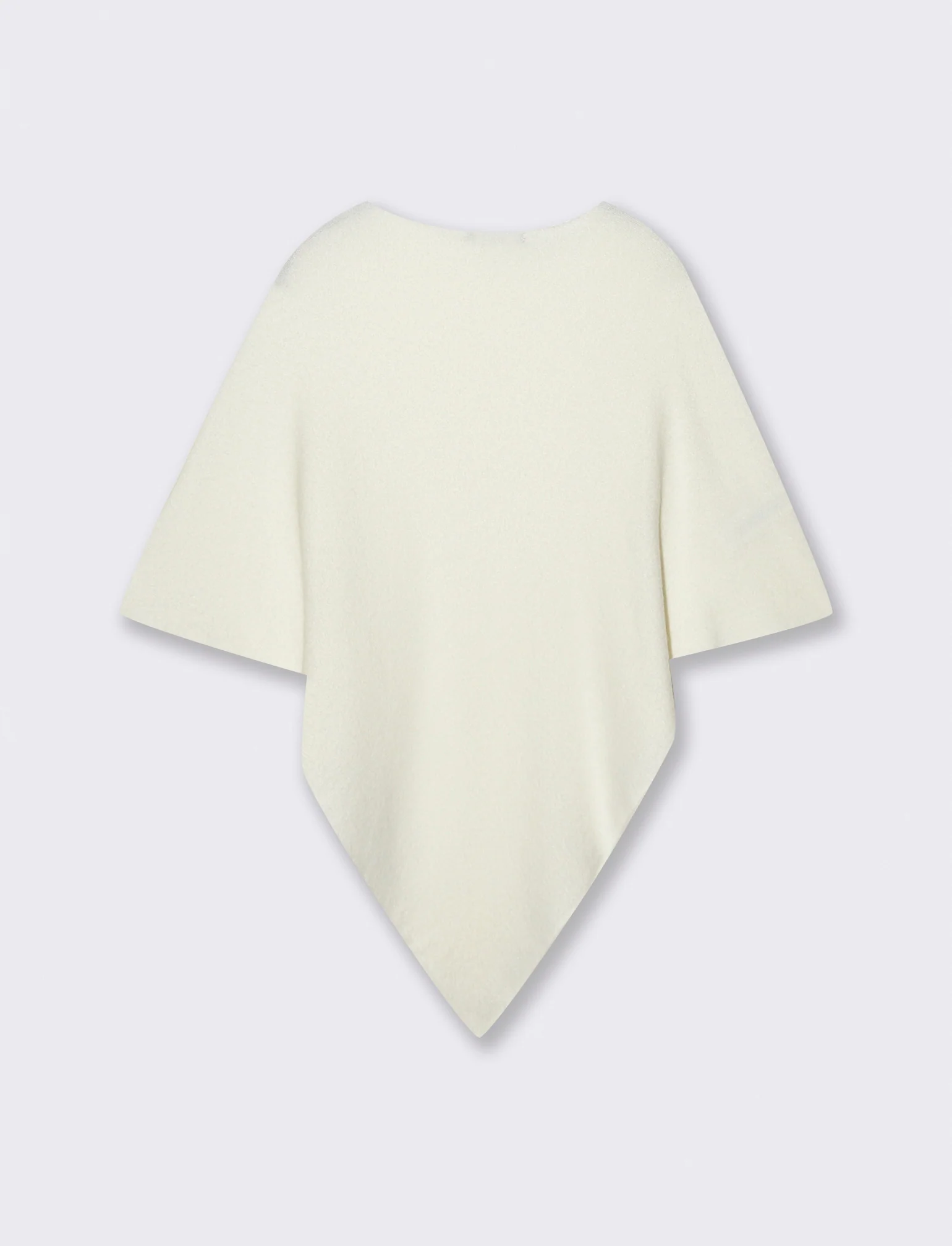 Mantella in maglia - Bianco latte - Image 2