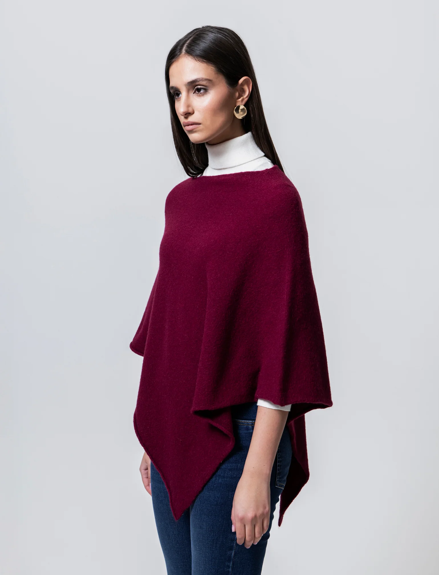 Mantella in maglia - Bordeaux - Image 4