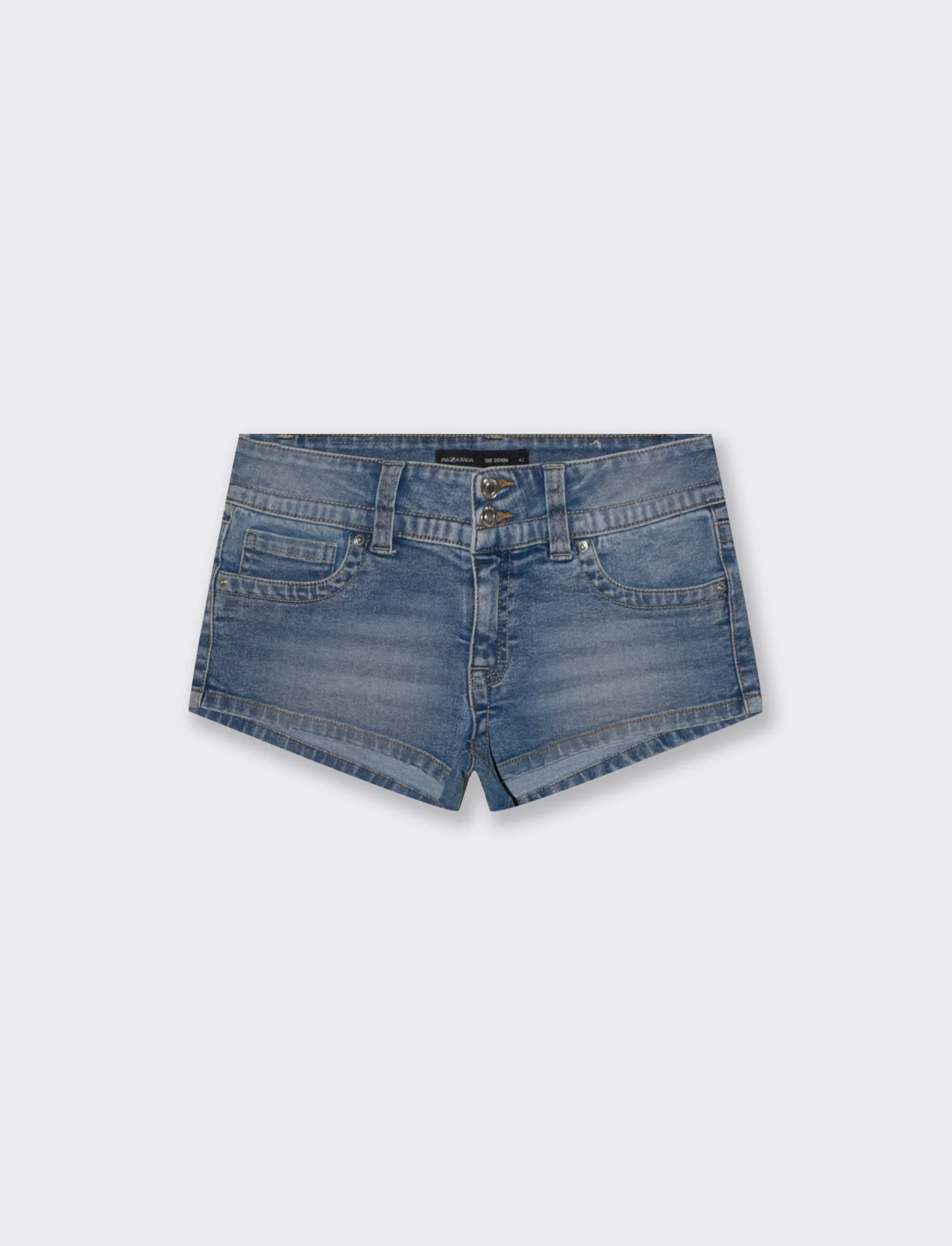MICRO SHORT DENIM - Denim