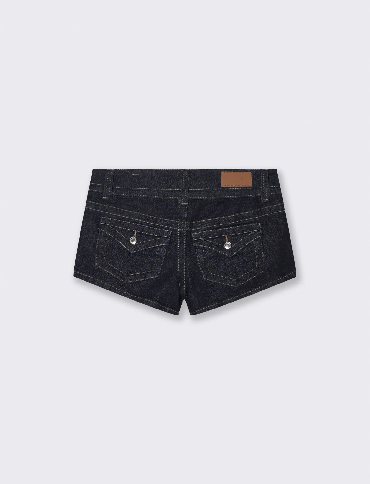 MICRO SHORT DENIM - DENIM SCURO - Image 2