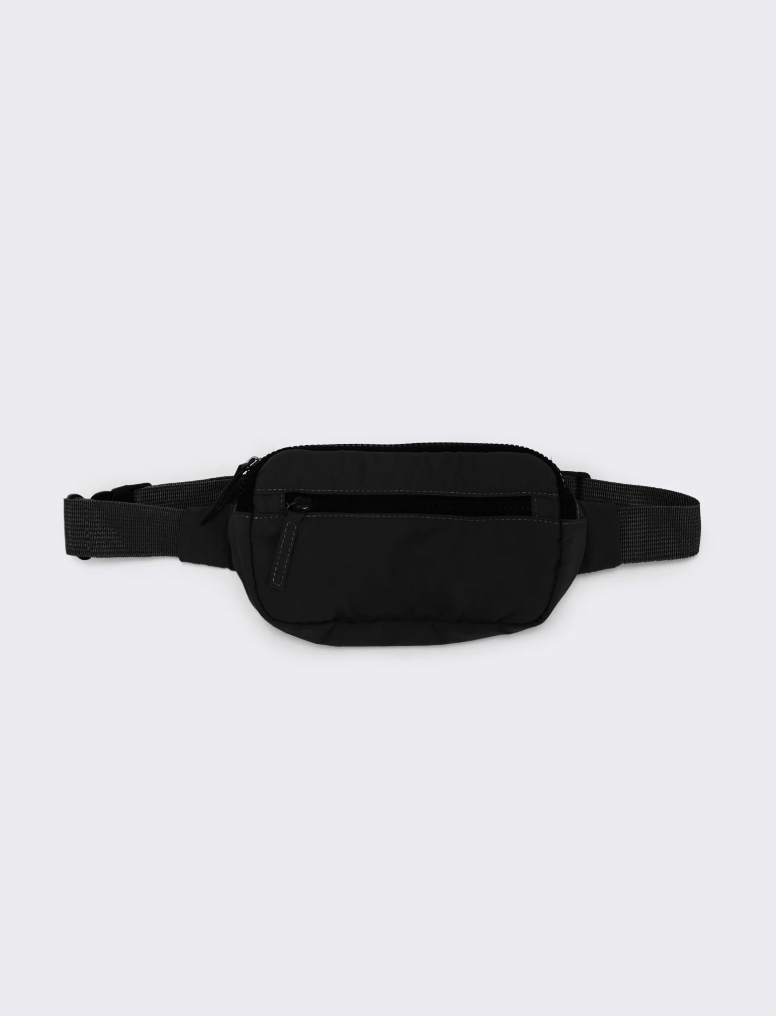 Mini marsupio uomo con zip elegante - Nero