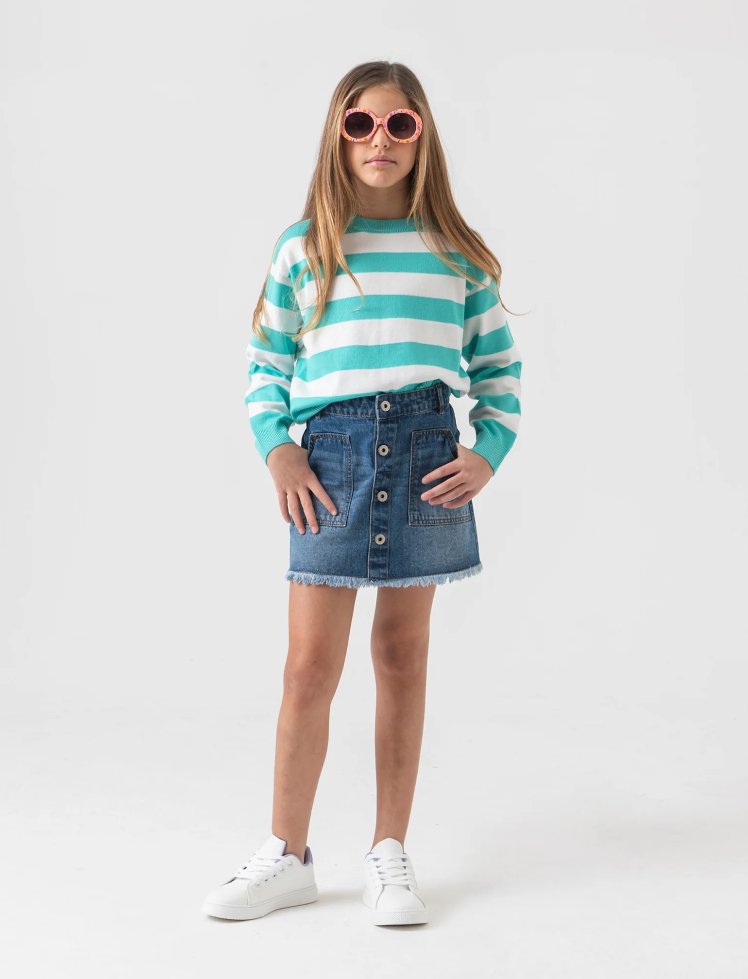 Minigonna in jeans da bambina - Denim - Image 2