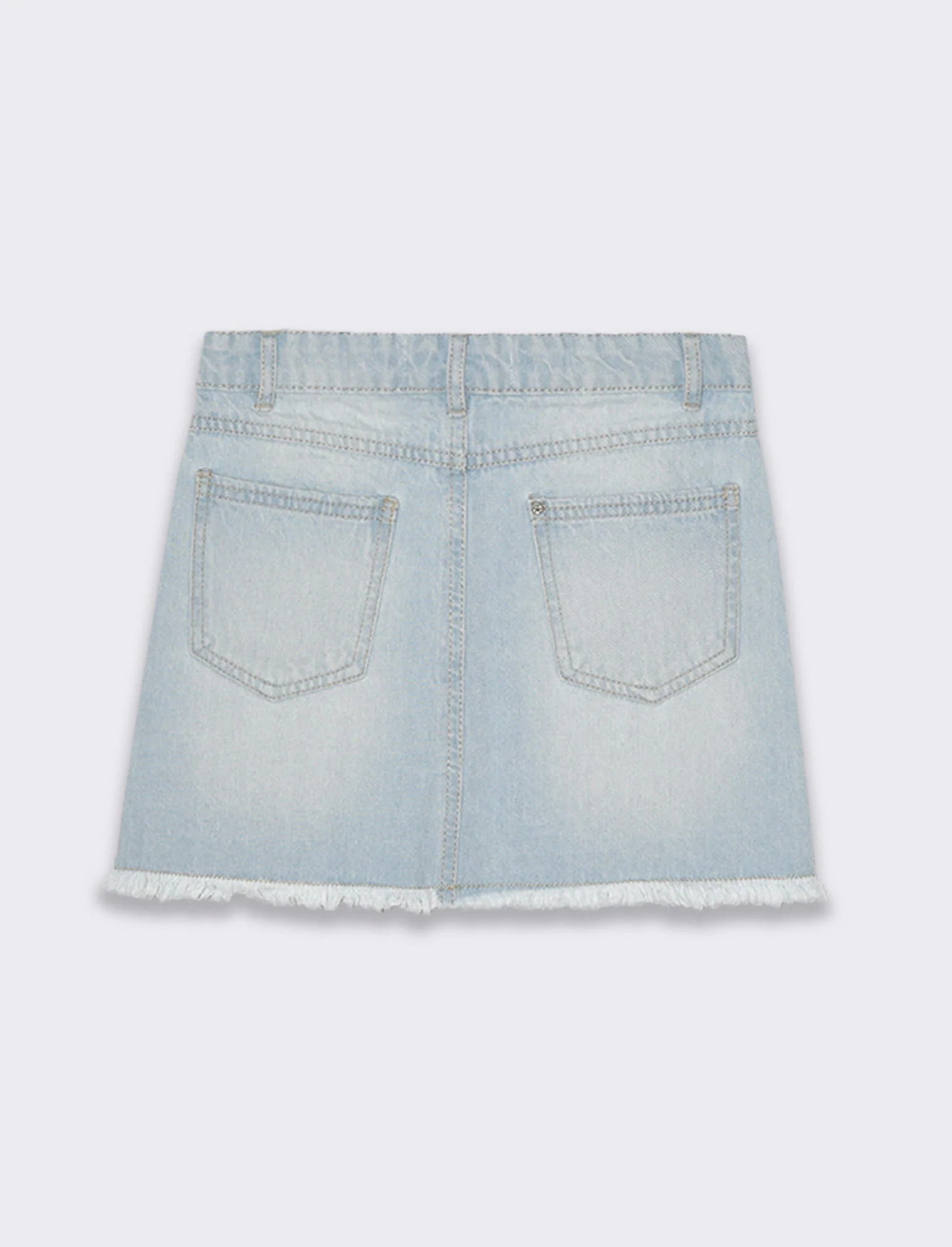 Minigonna in jeans da bambina - Denim chiaro - Image 2