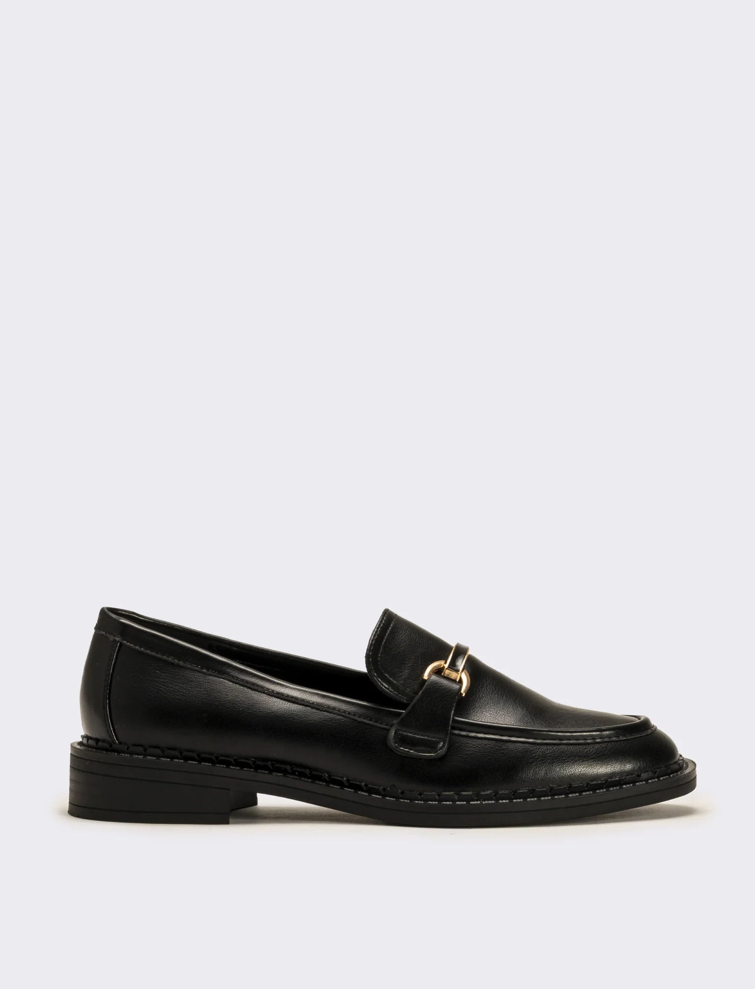 Mocassino con morsetto da donna - Nero - Image 4