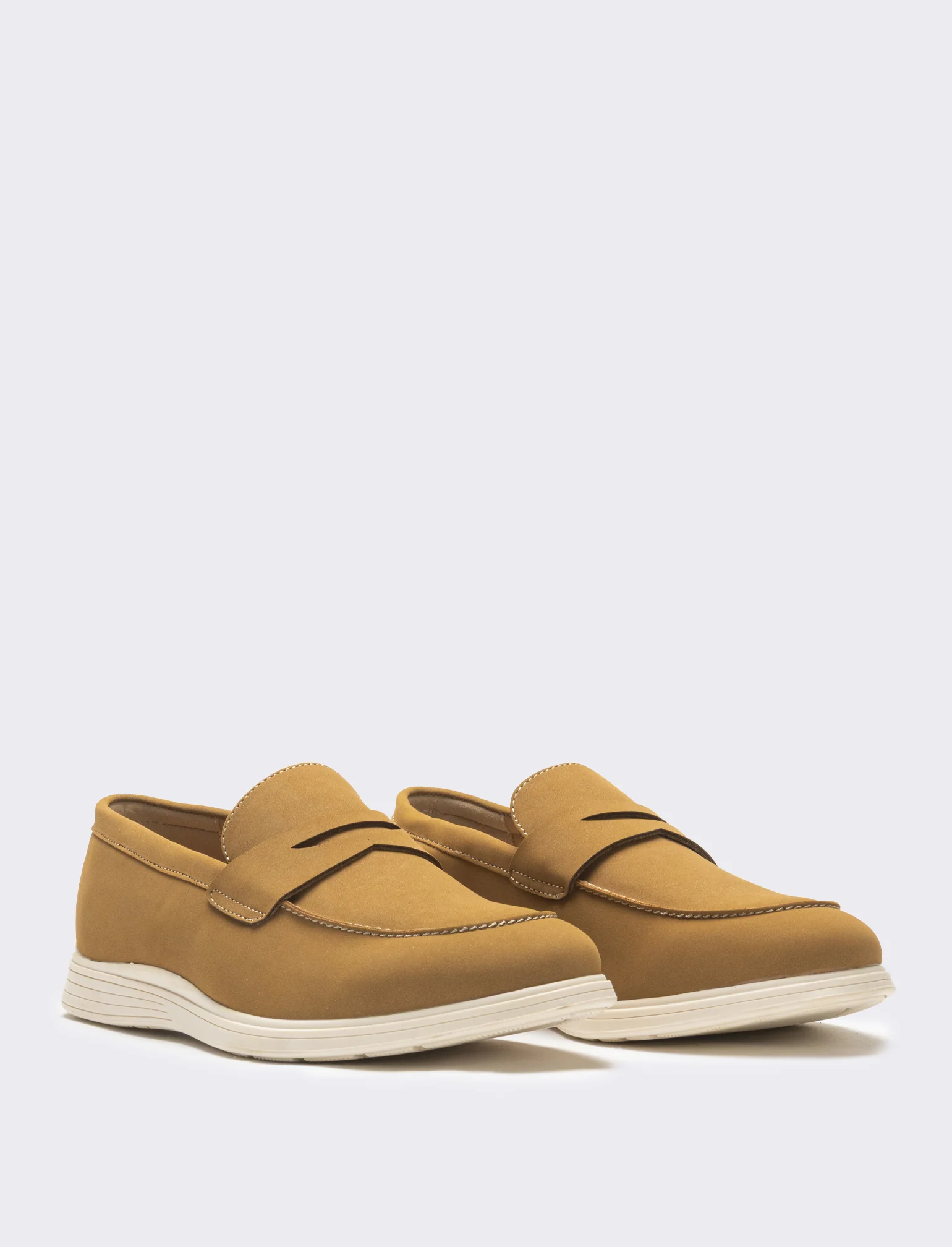 Mocassino da uomo scamosciato - Beige - Image 2