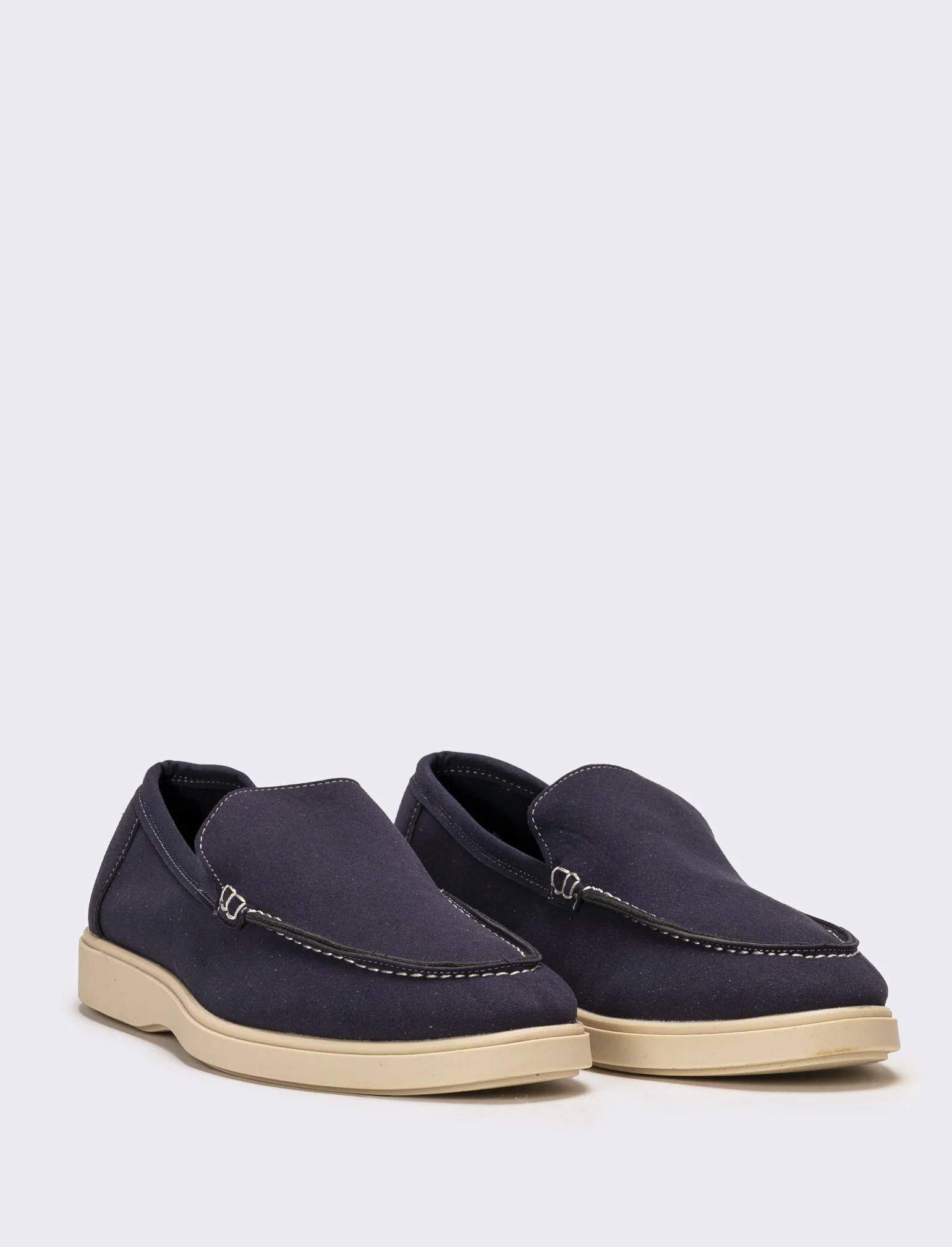Mocassino scamosciato da uomo - Blu