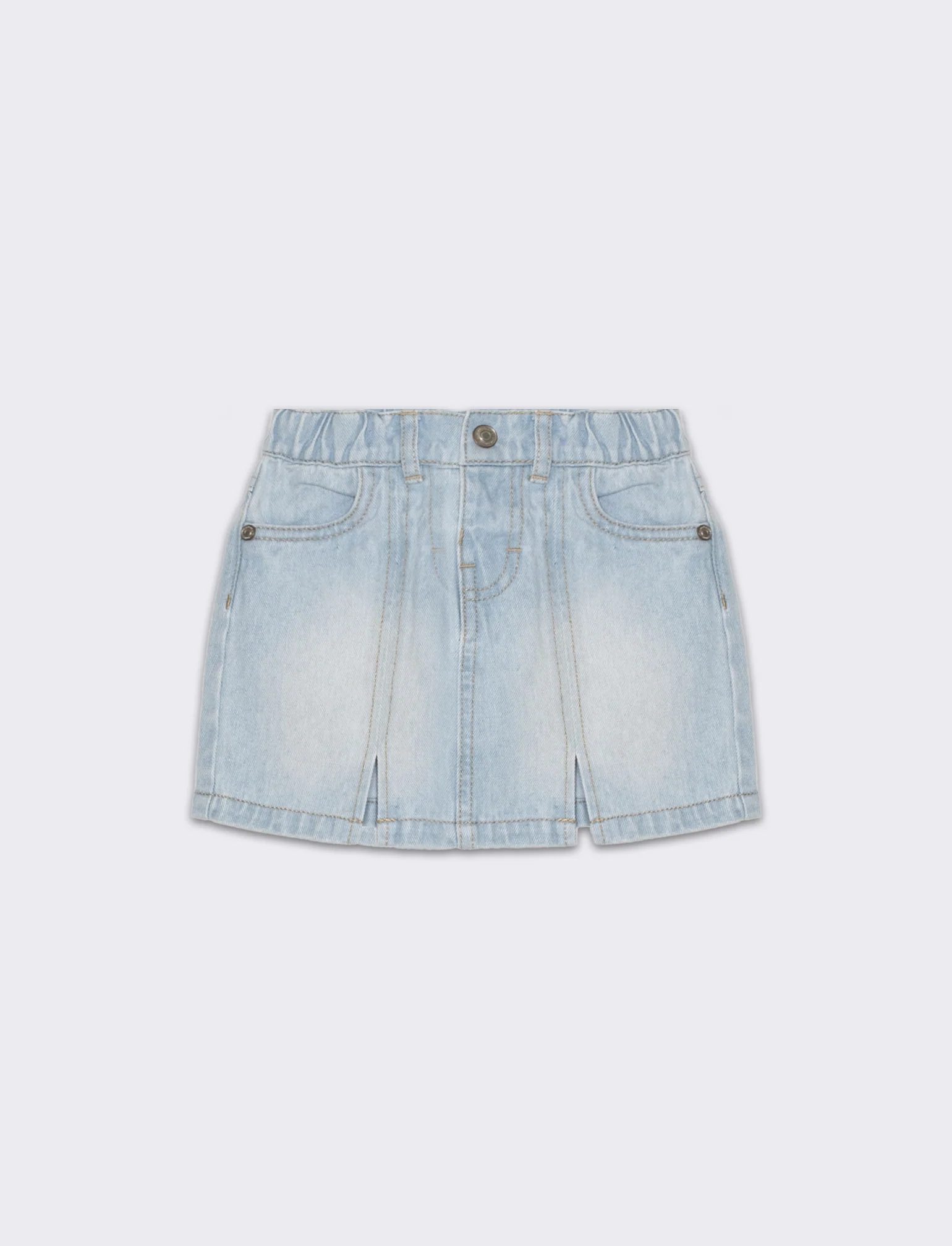 Monigonna in denim da neonata - Denim chiaro