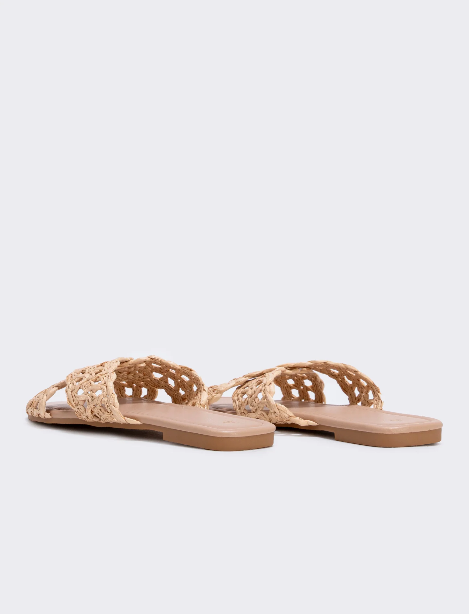 Mule beige effetto paglia da - Beige