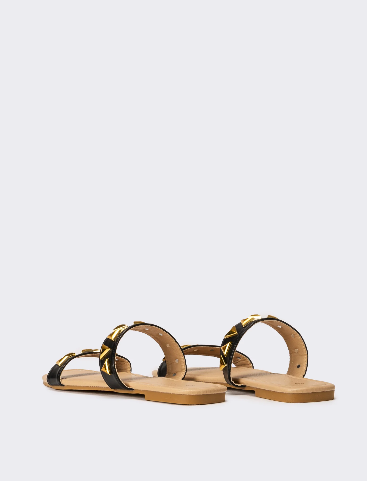 Mule da donna con borchie - Nero - Image 3