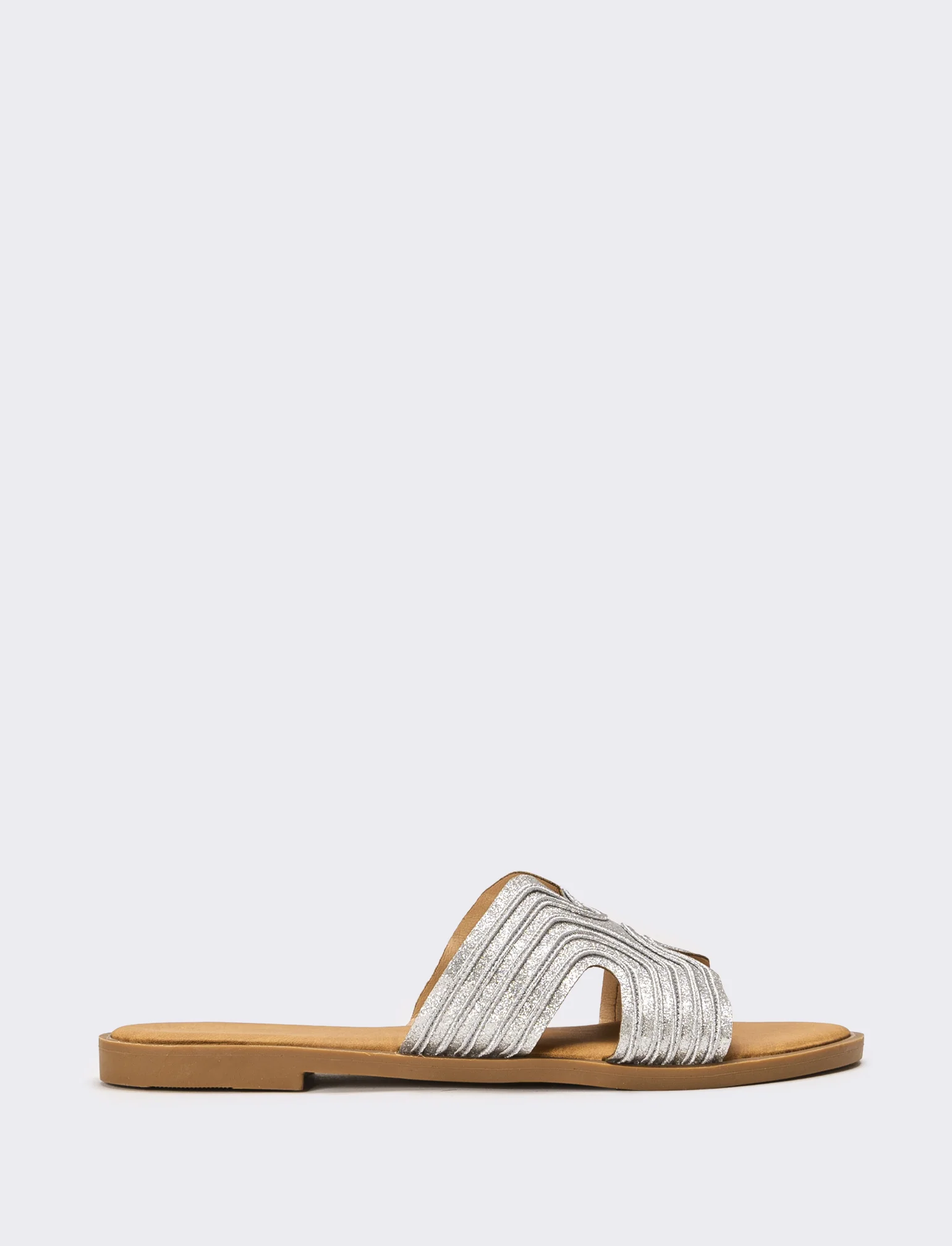 Mule laminata da donna - Argento - Image 2