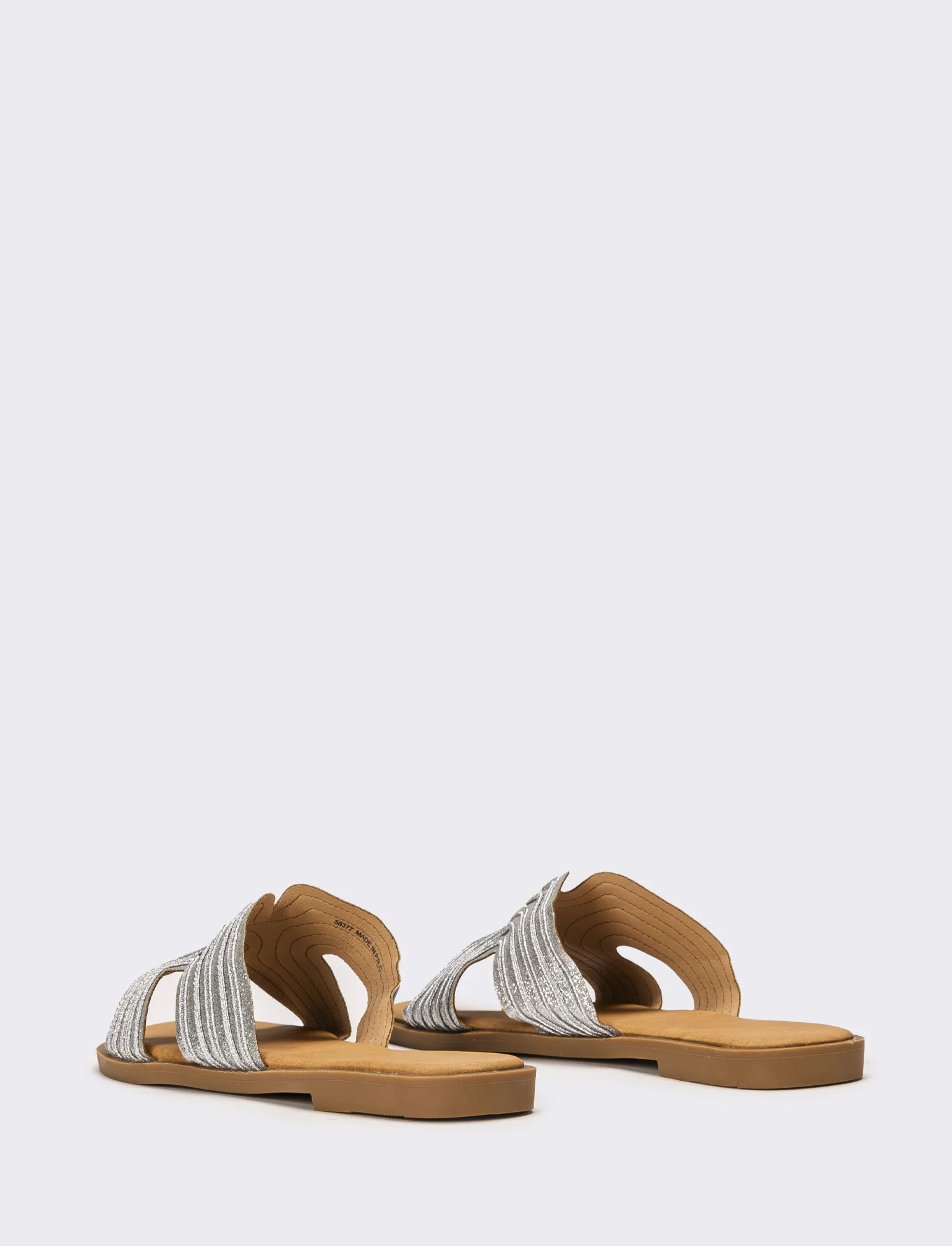 Mule laminata da donna - Argento - Image 3
