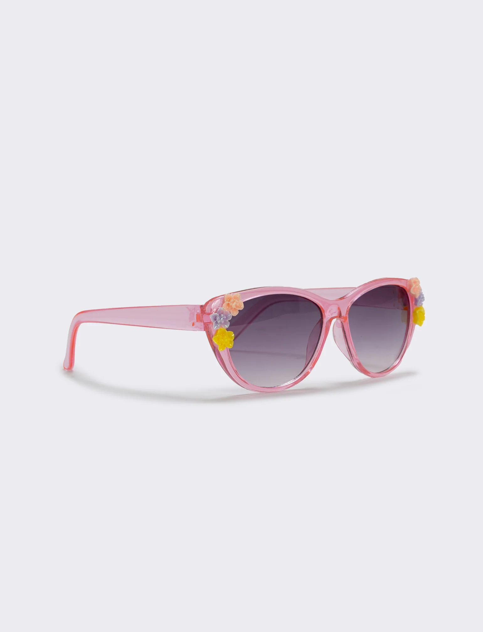 Occhiali da sole trasparenti con fiori - Rosa - Image 2