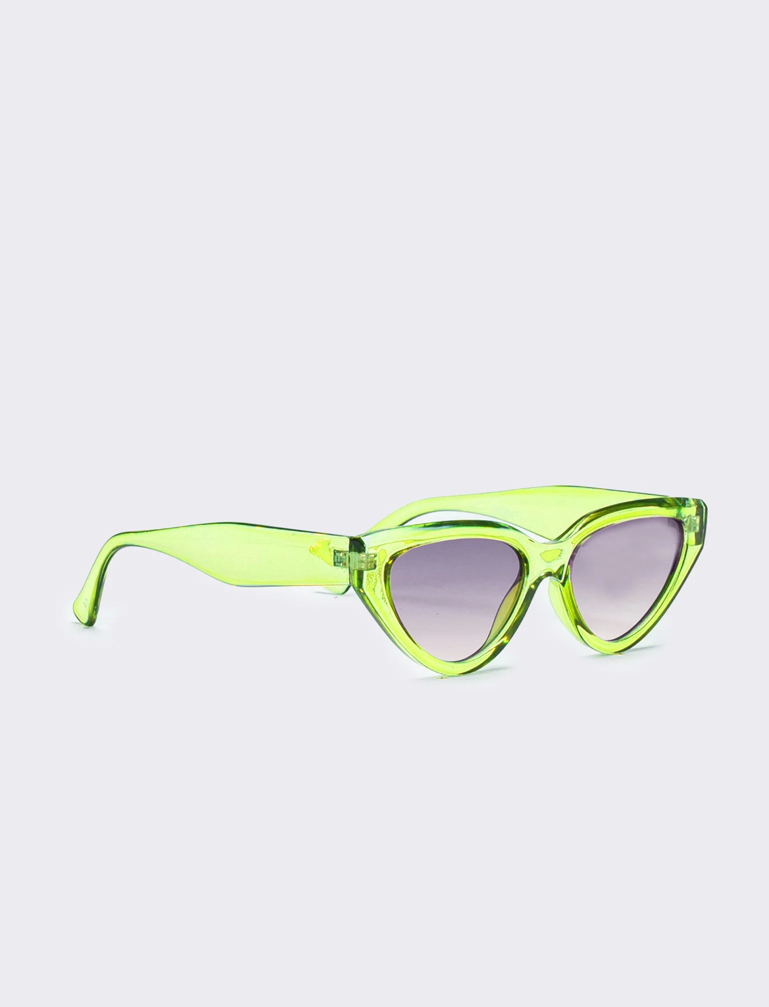 Occhiali donna a gatta trasparenti - Verde - Image 2