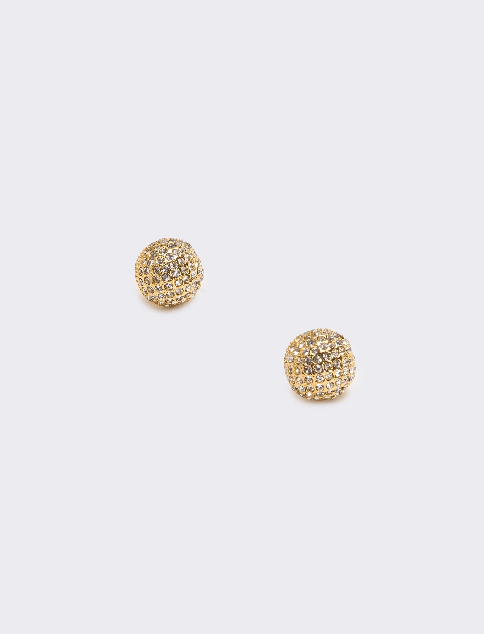 Orecchini con palline e strass eleganti - Oro - Image 2