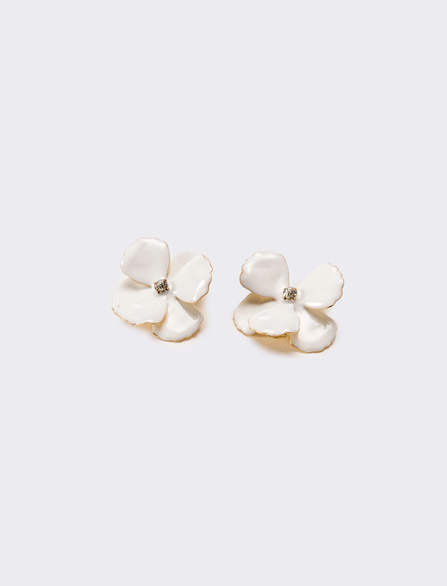 Orecchini donna con clip cuori - Oro - Image 2