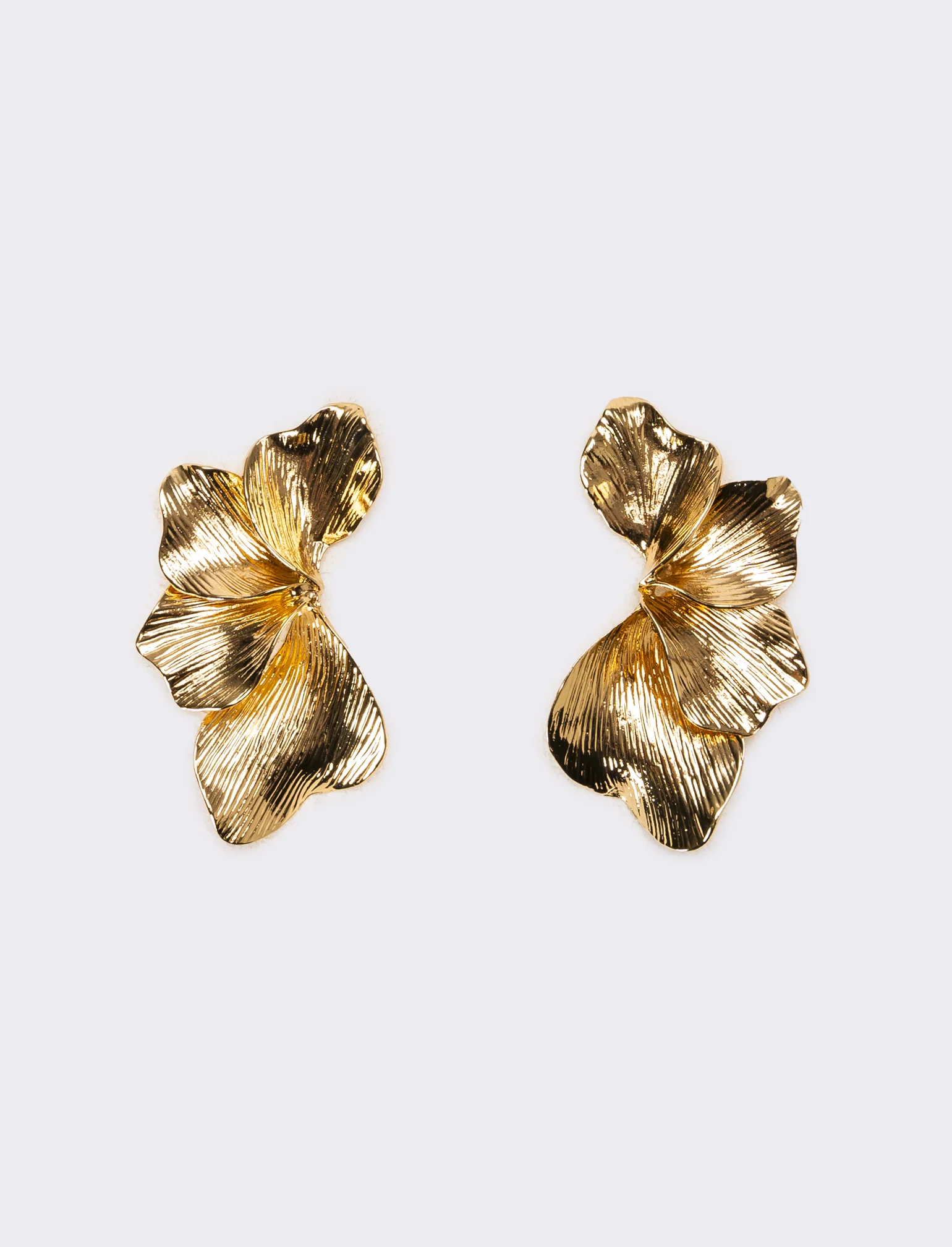 Orecchini donna con fiori - Oro