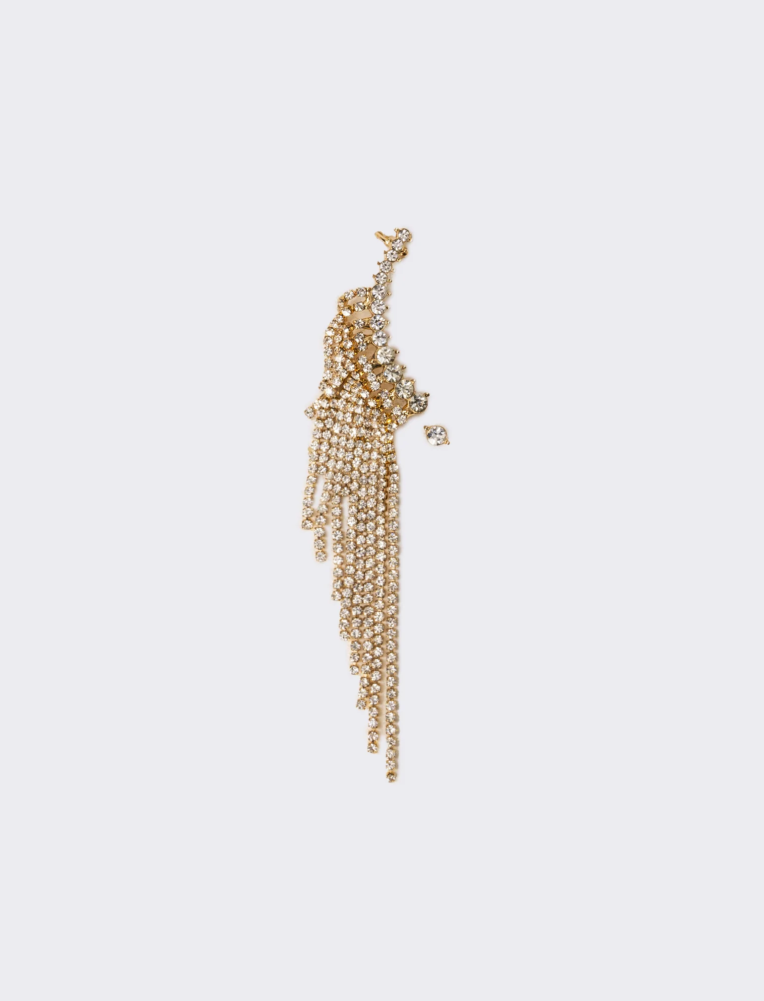 Orecchini donna ear cuff strass - Oro