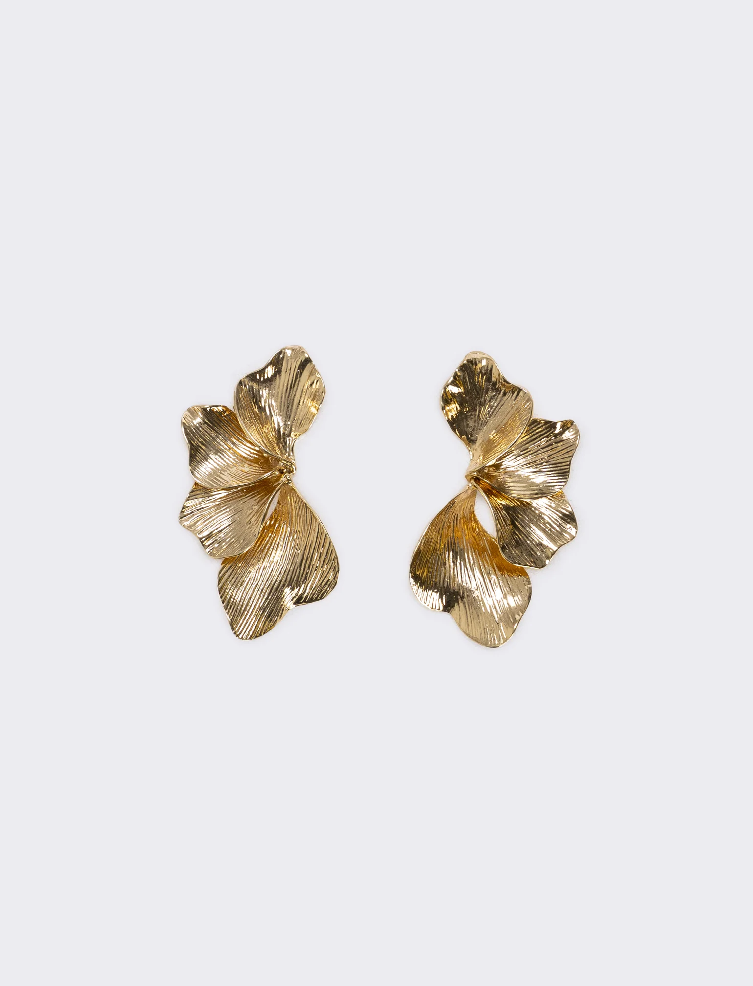 Orecchini Mezzo Fiore - Oro