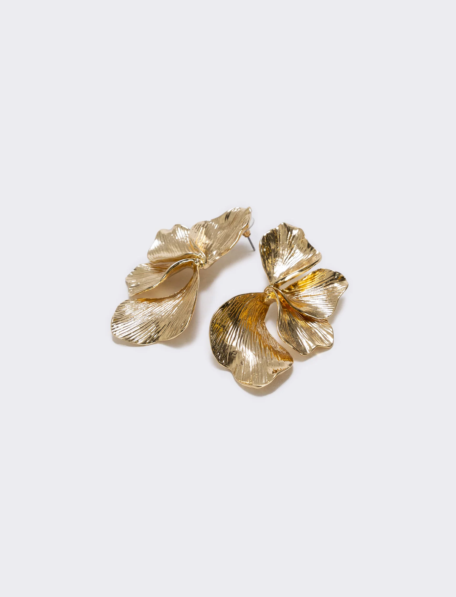 Orecchini Mezzo Fiore - Oro - Image 2