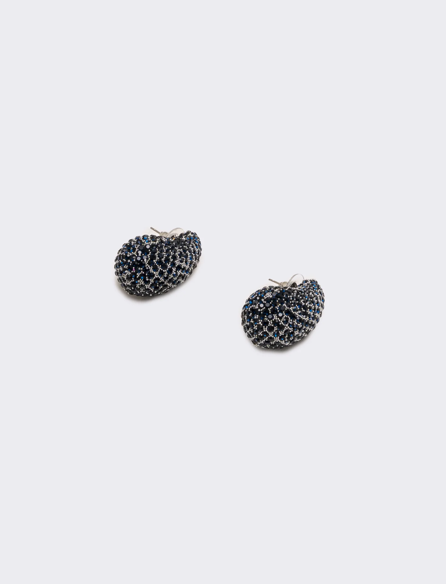 Orecchino goccia strass - Blu - Image 2