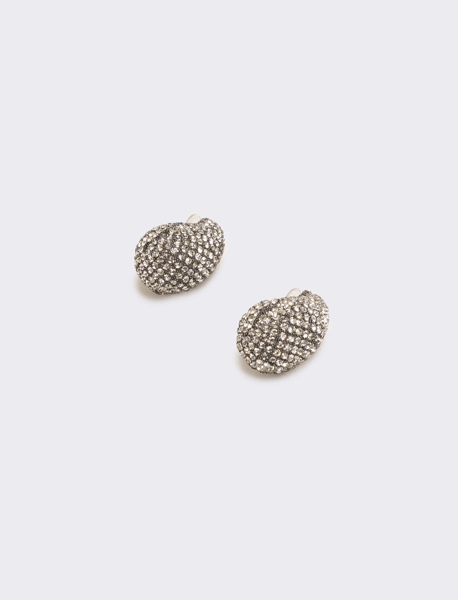 Orecchino goccia strass - Nero - Image 2