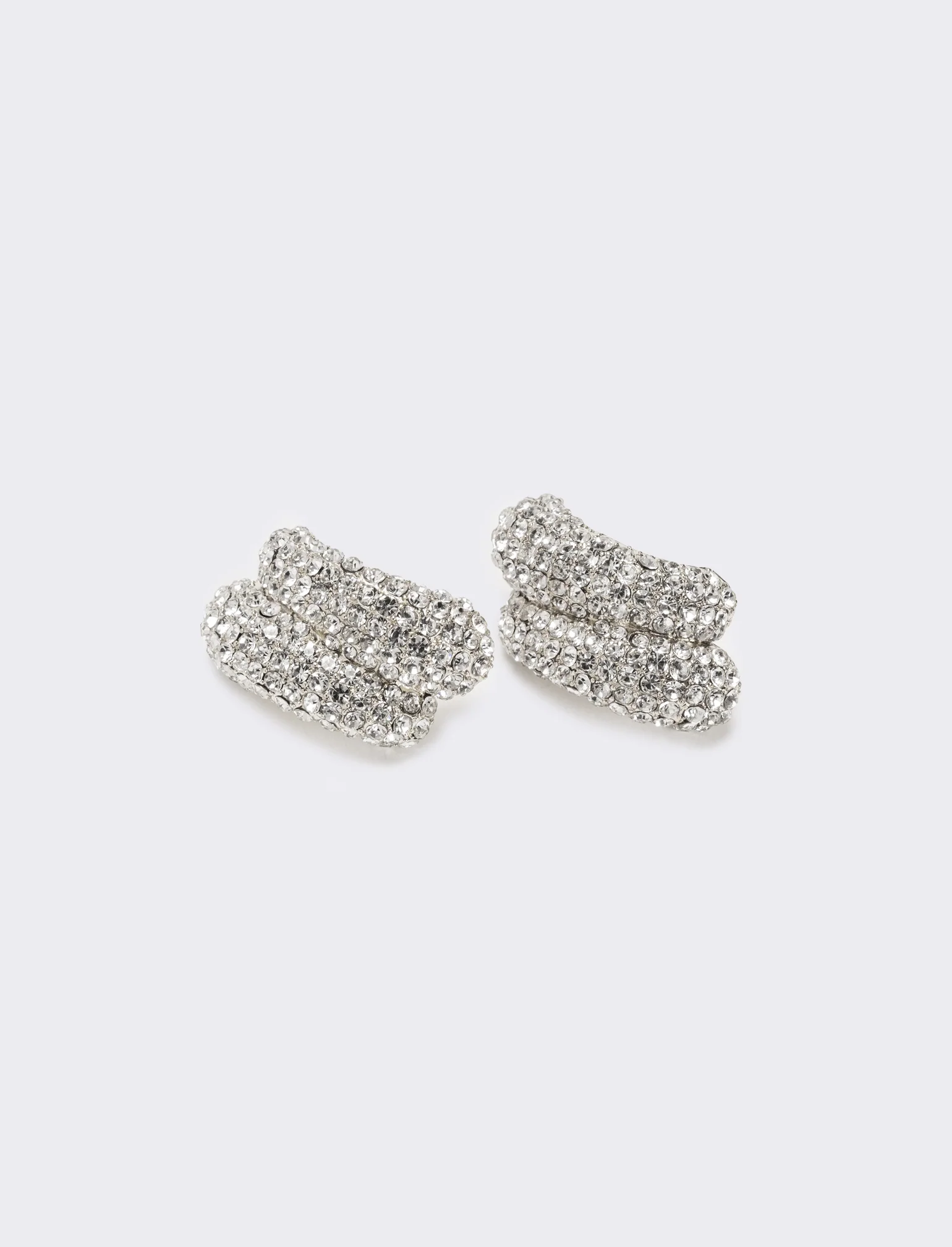 Orecchino rigido con strass - canna di fucile - Image 2
