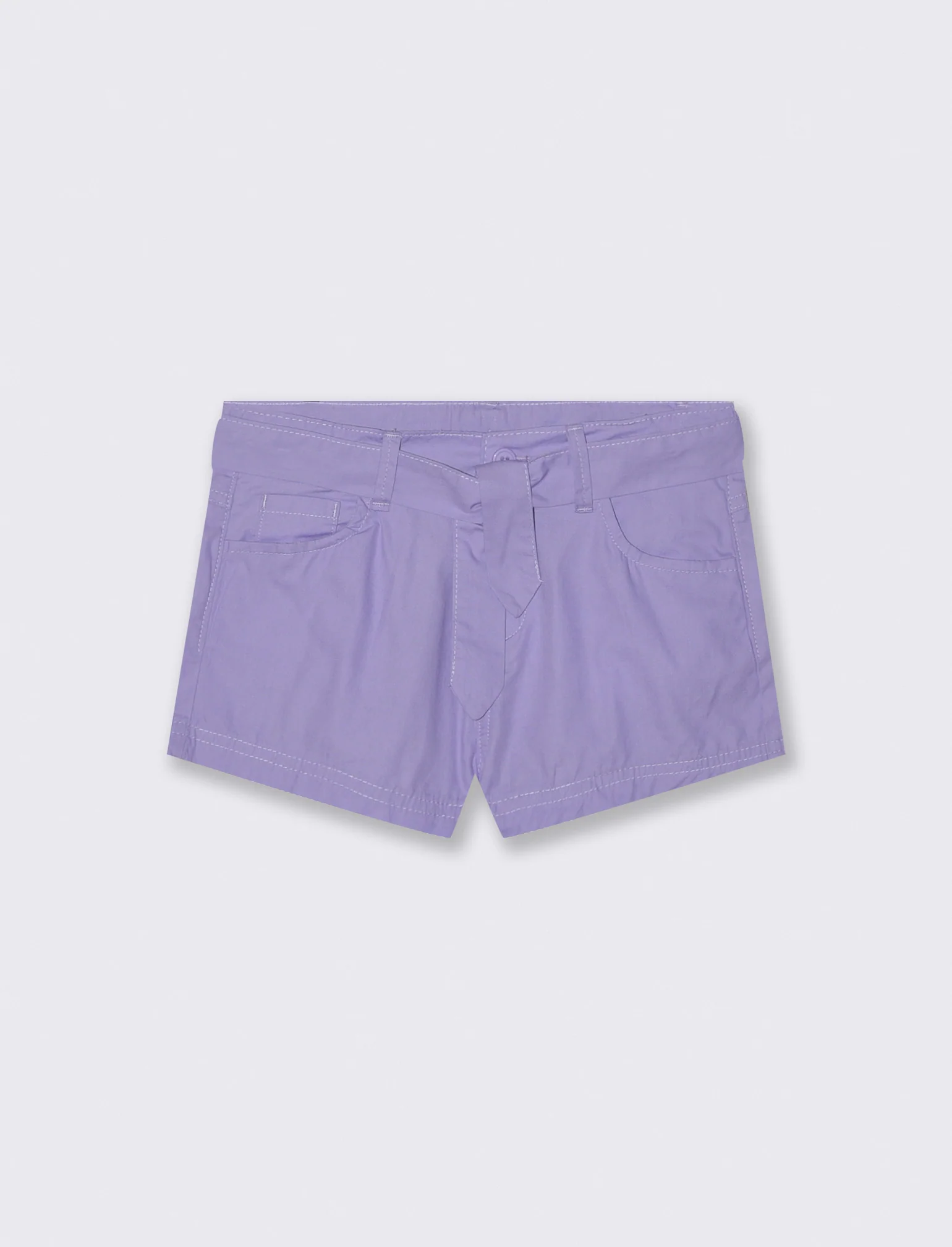 Pantaloncino cinque tasche da bambina - Lilla
