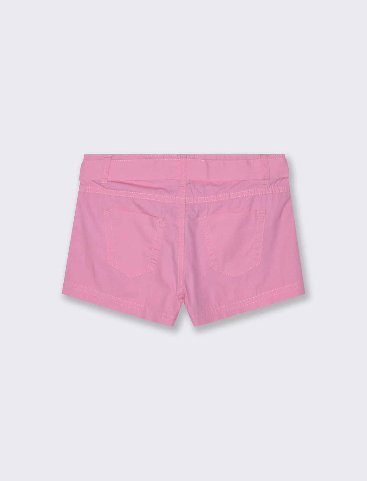 Pantaloncino cinque tasche da bambina - Rosa - Image 2