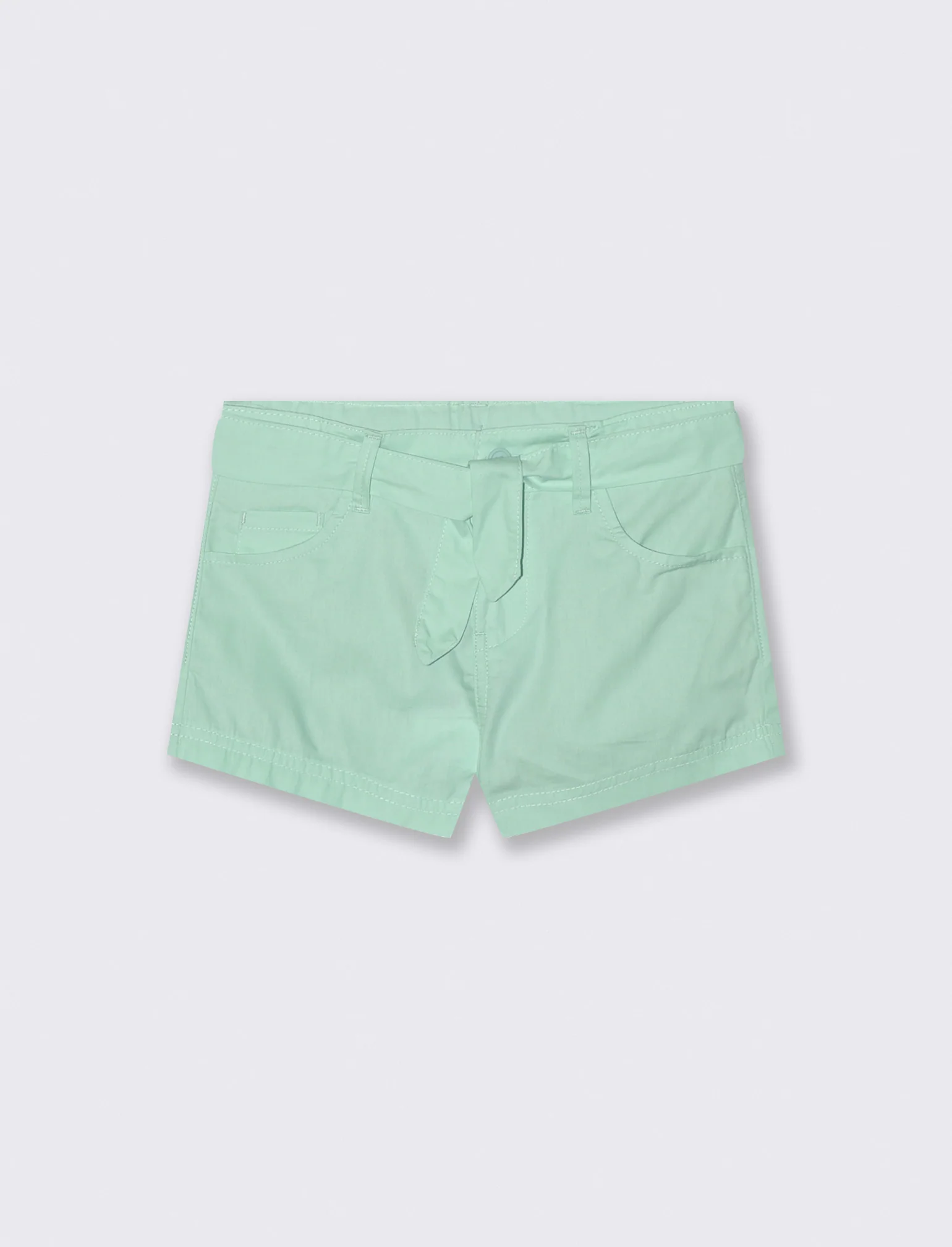 Pantaloncino cinque tasche da bambina - Verde acqua