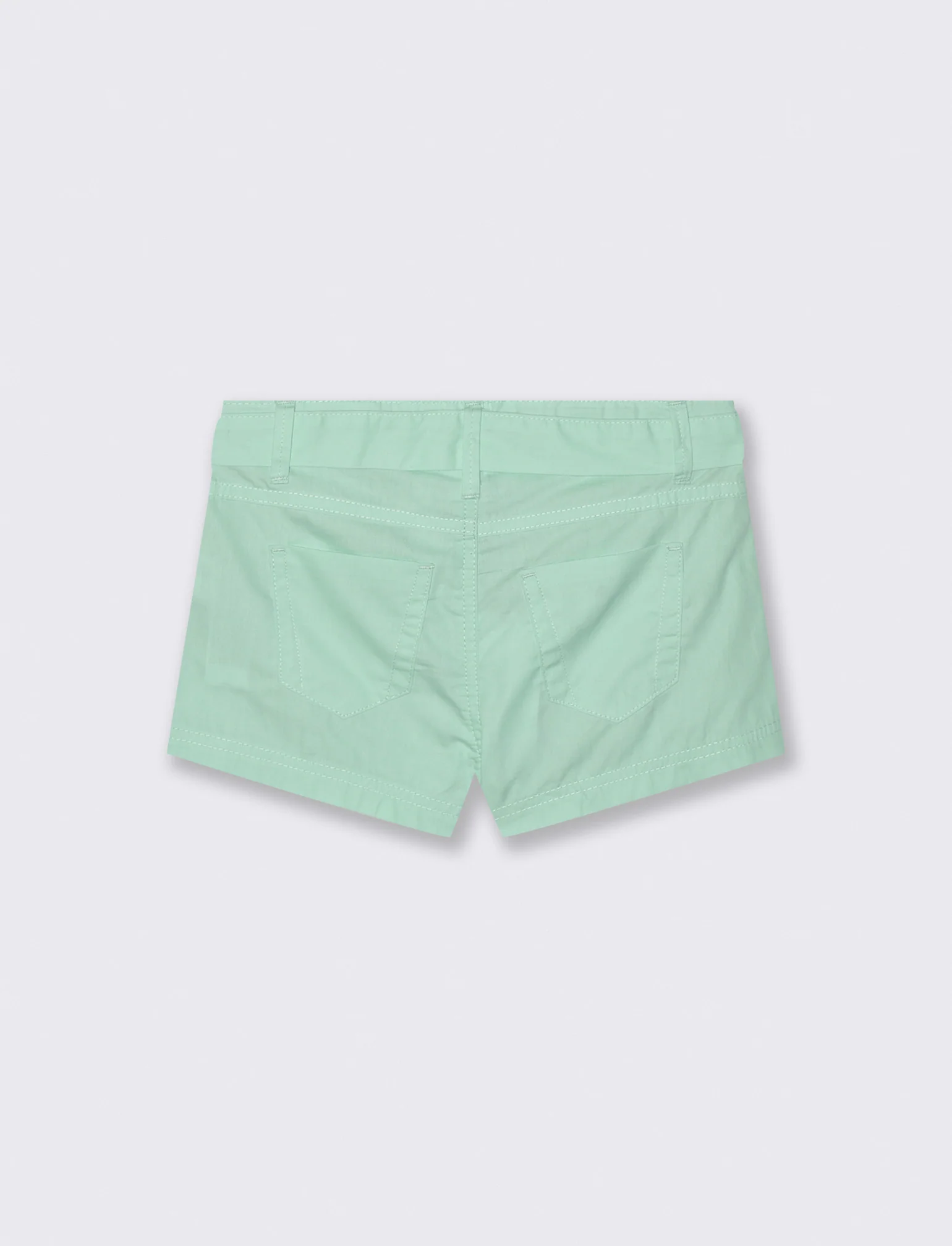 Pantaloncino cinque tasche da bambina - Verde acqua - Image 2