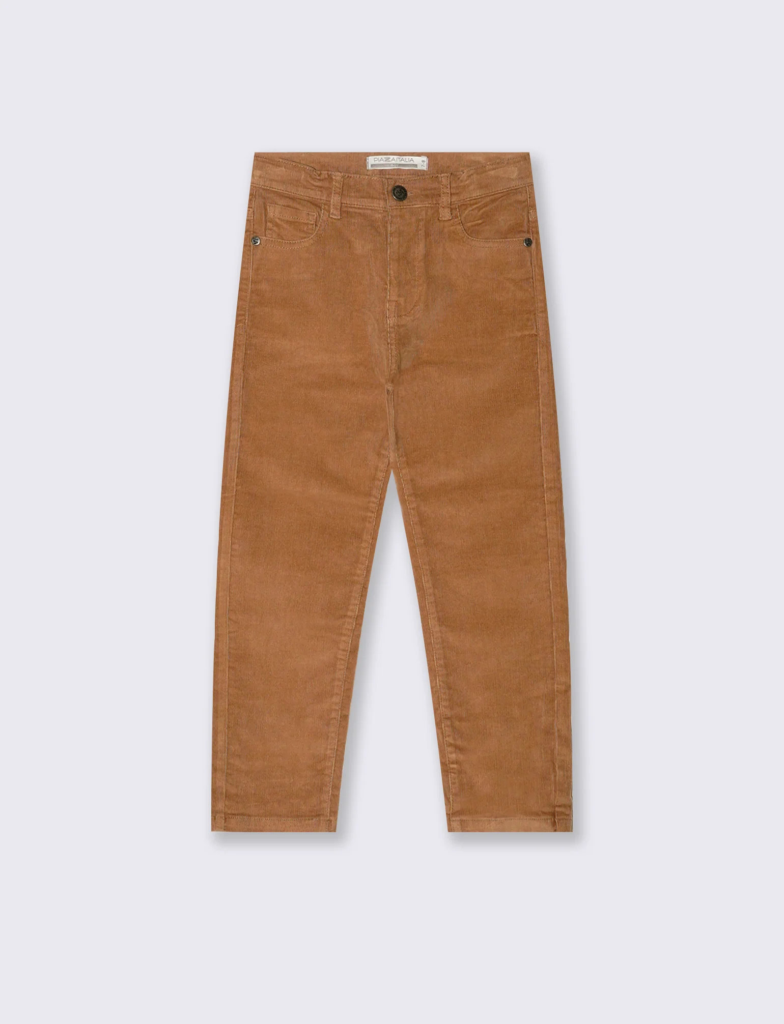Pantalone 5 tasche in velluto a coste. - Beige