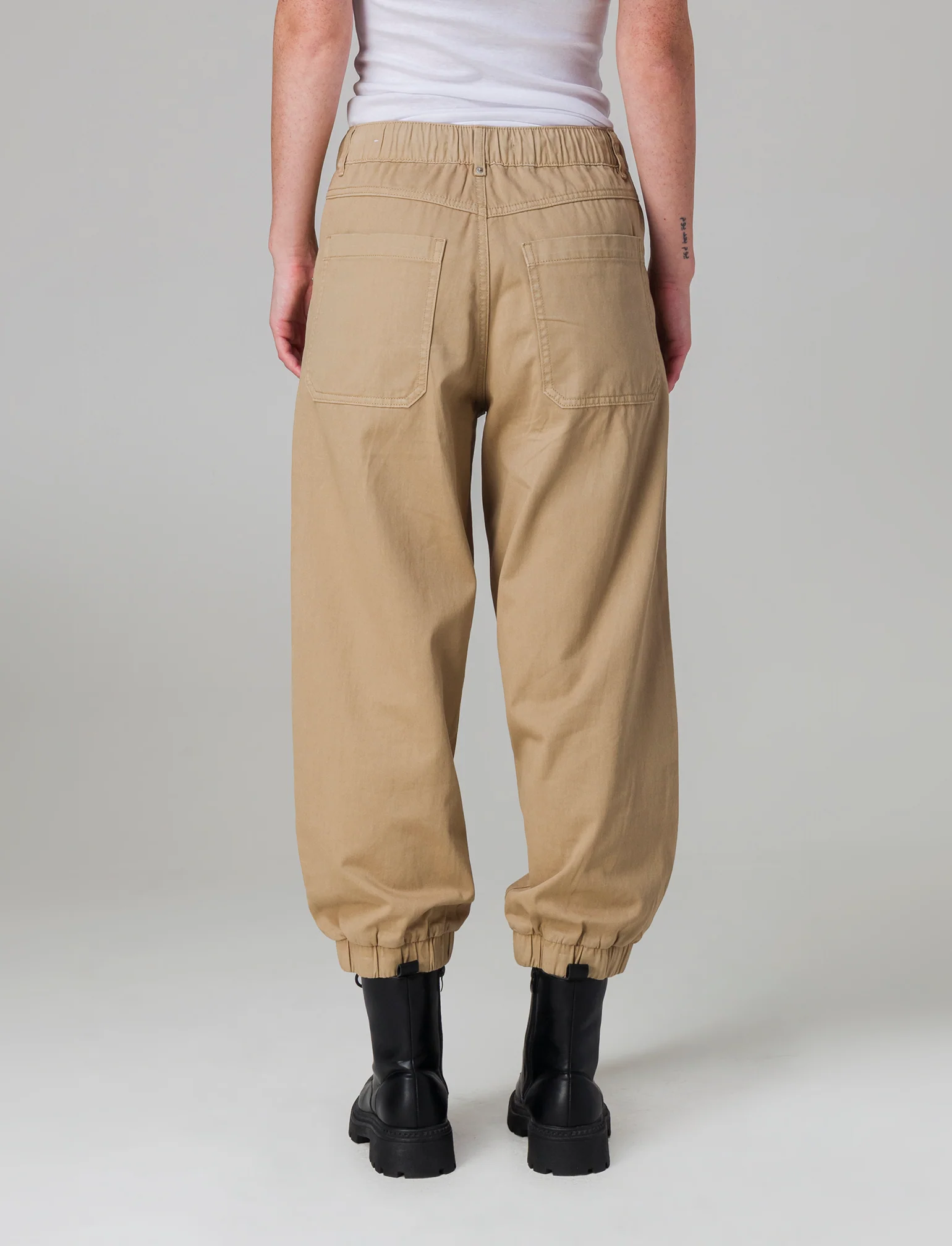 Pantalone a palloncino da donna - Beige fieno