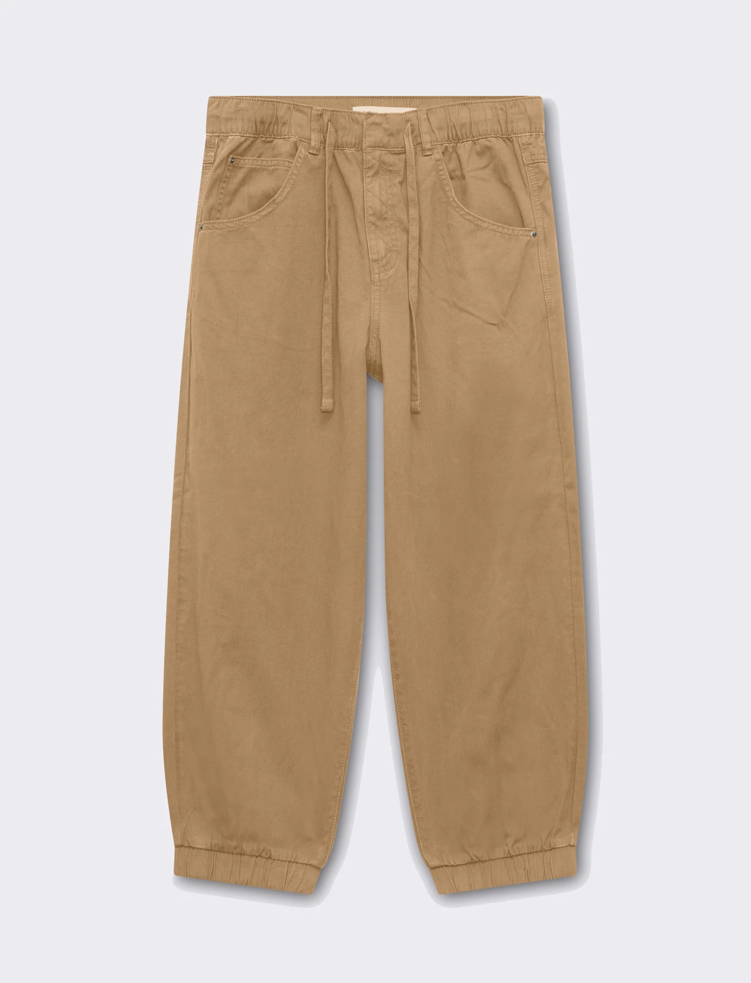 Pantalone a palloncino da donna - Beige fieno - Image 4