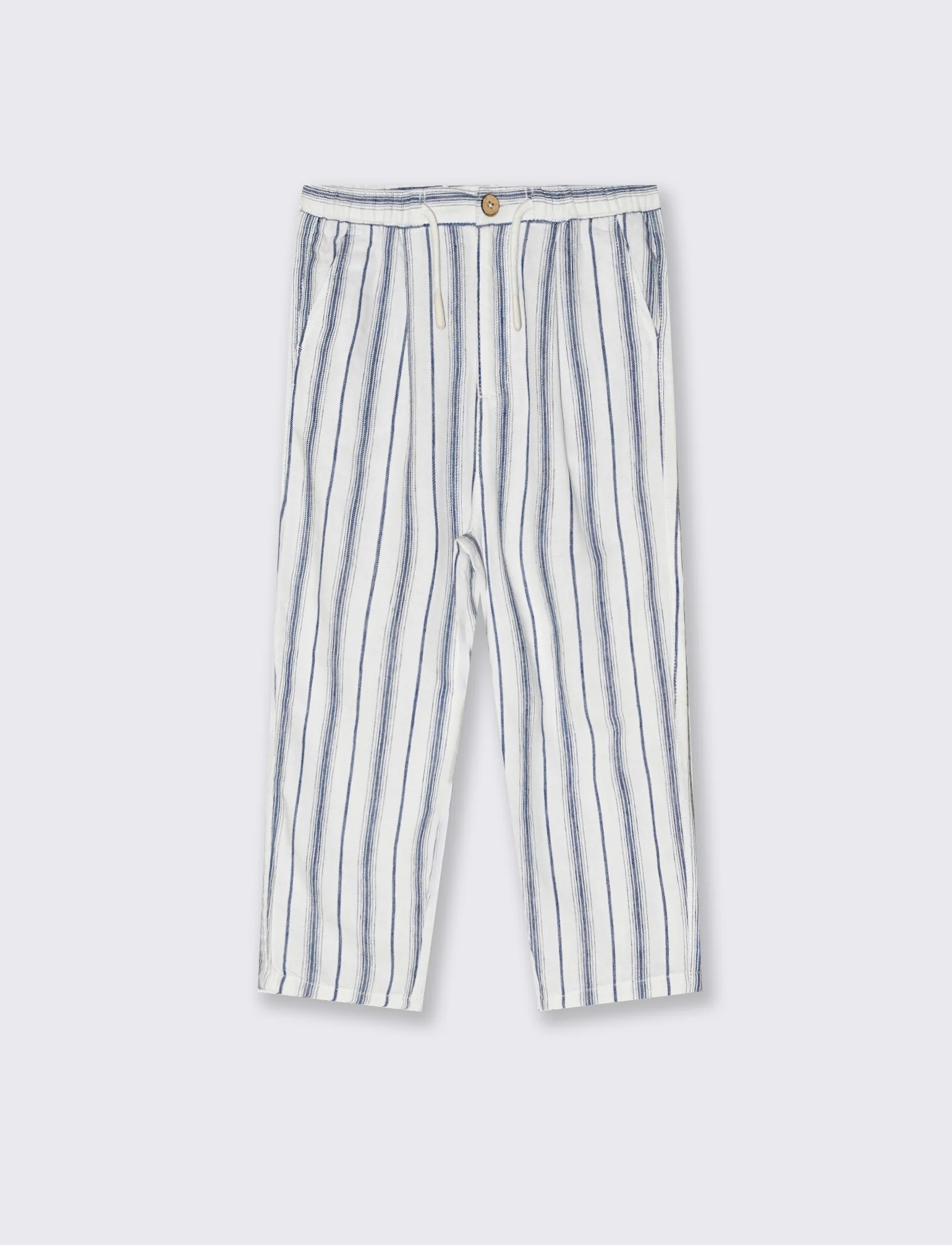 Pantalone a righe con coulisse regolabile - Righe - Image 2